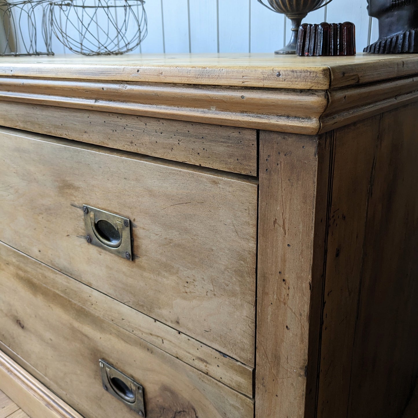 Low Antique Chest of Drawers