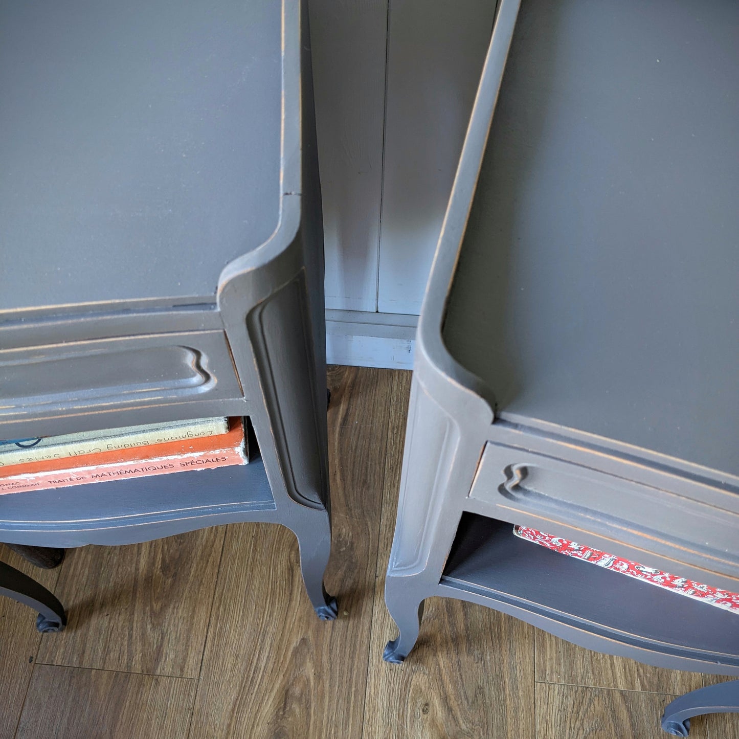 Pair of Painted French Bedside Tables