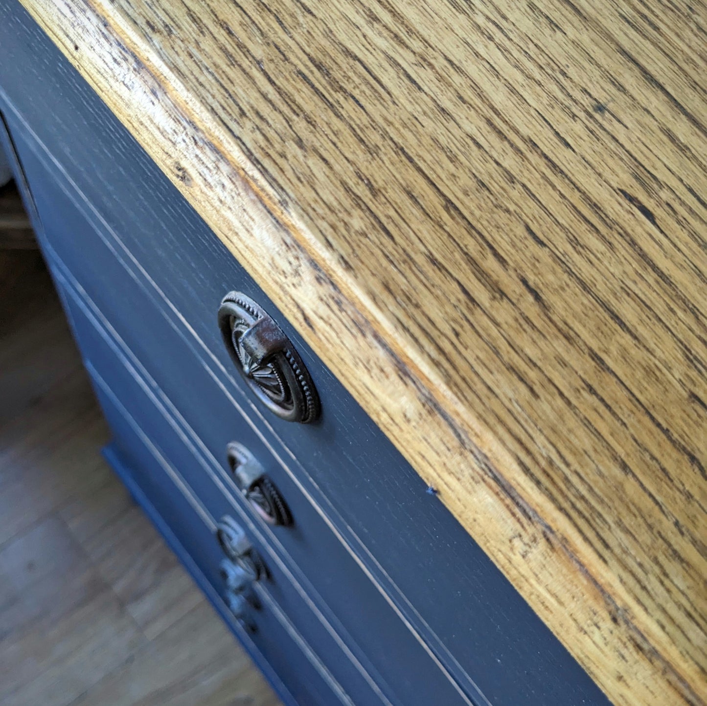 Painted Oak Chest of Drawers