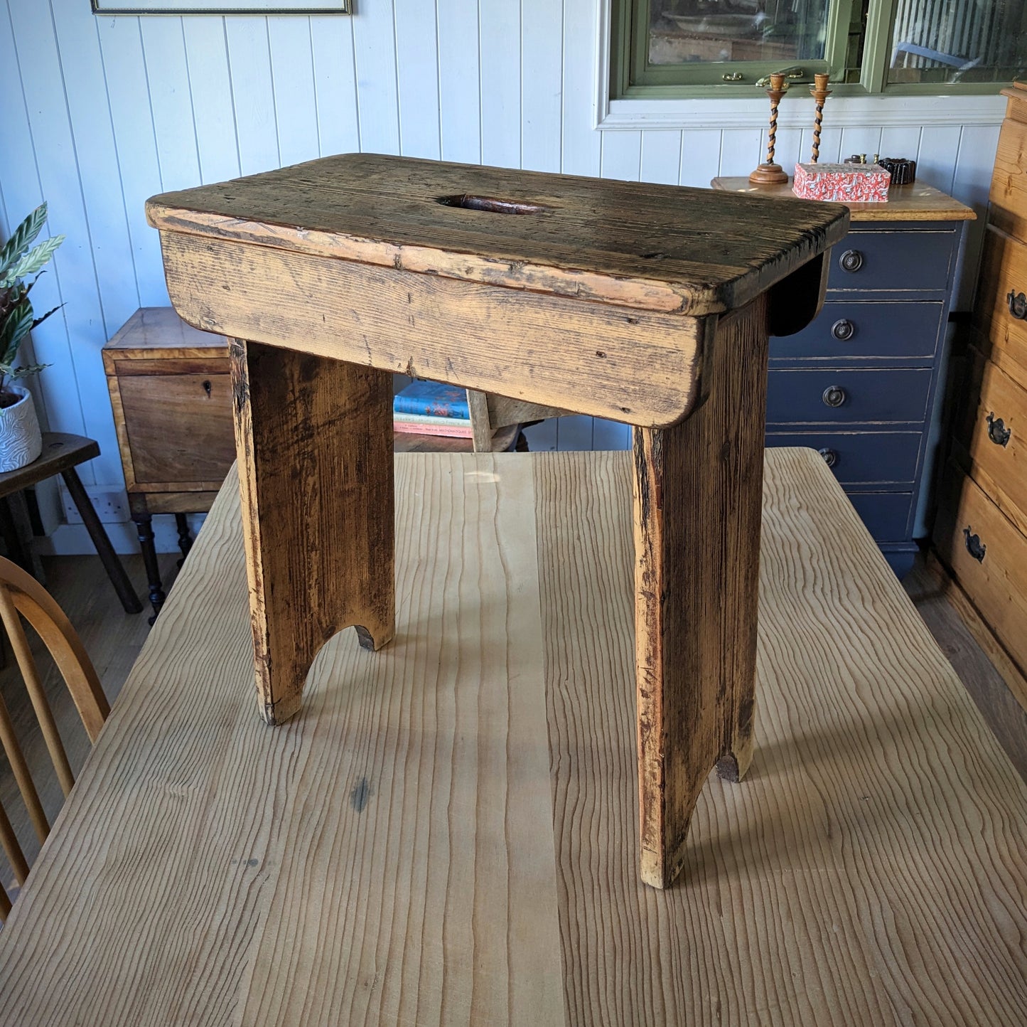 Rustic Antique Stool