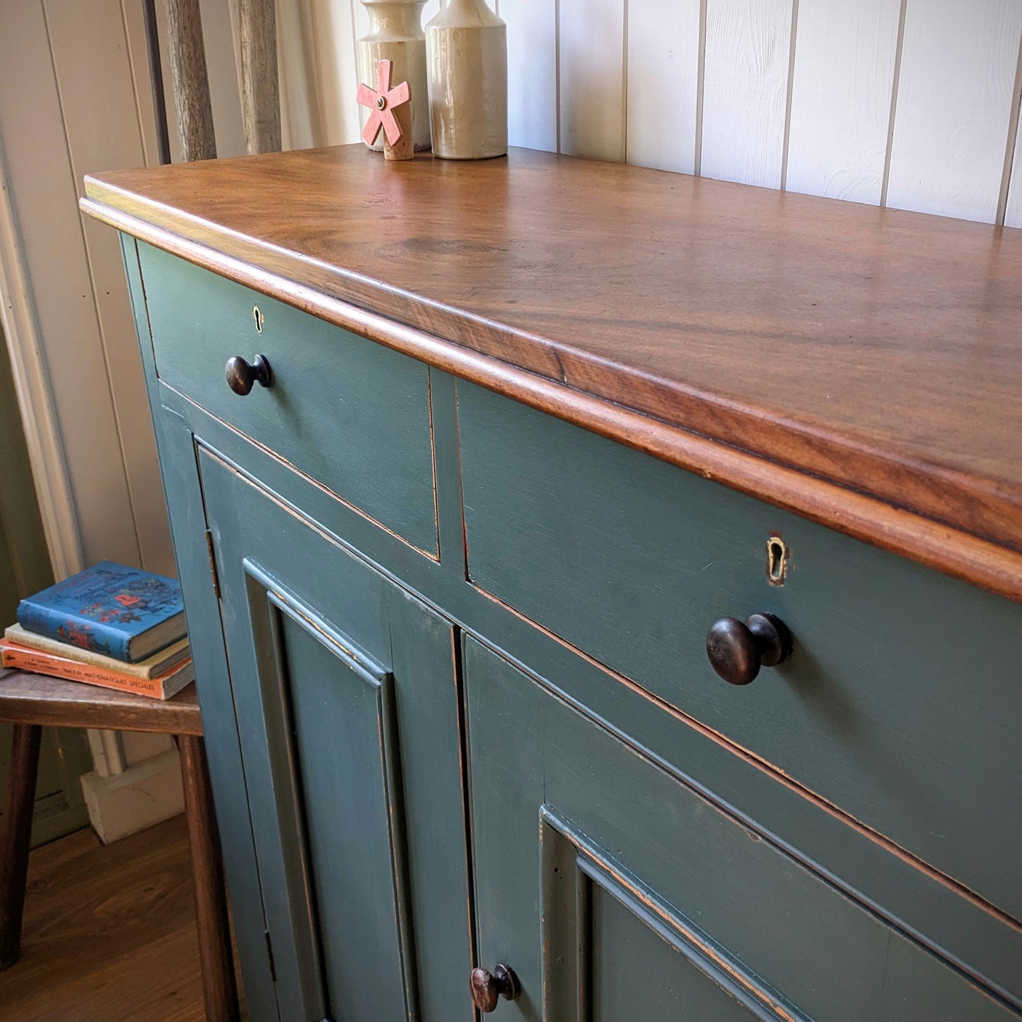 Painted Antique Cupboard
