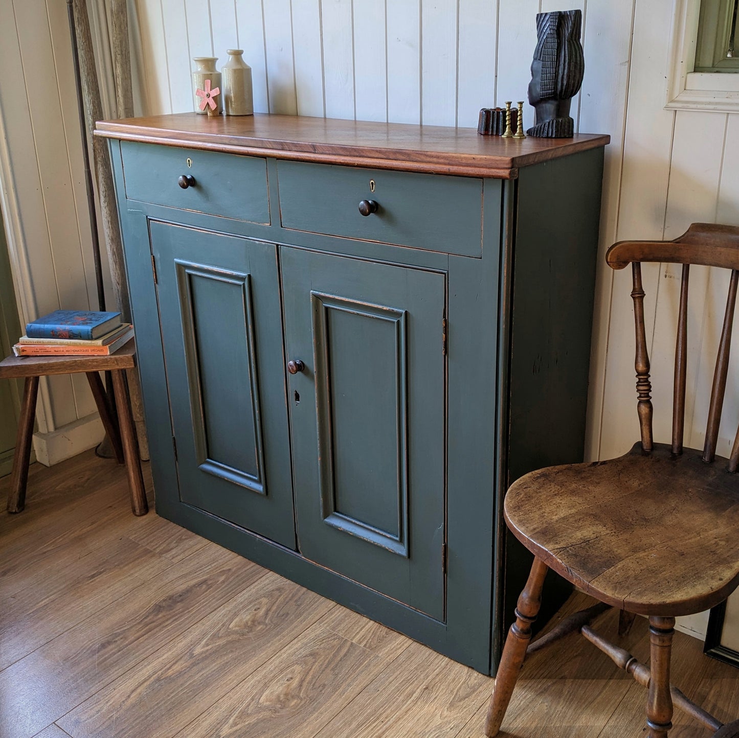 Painted Antique Cupboard