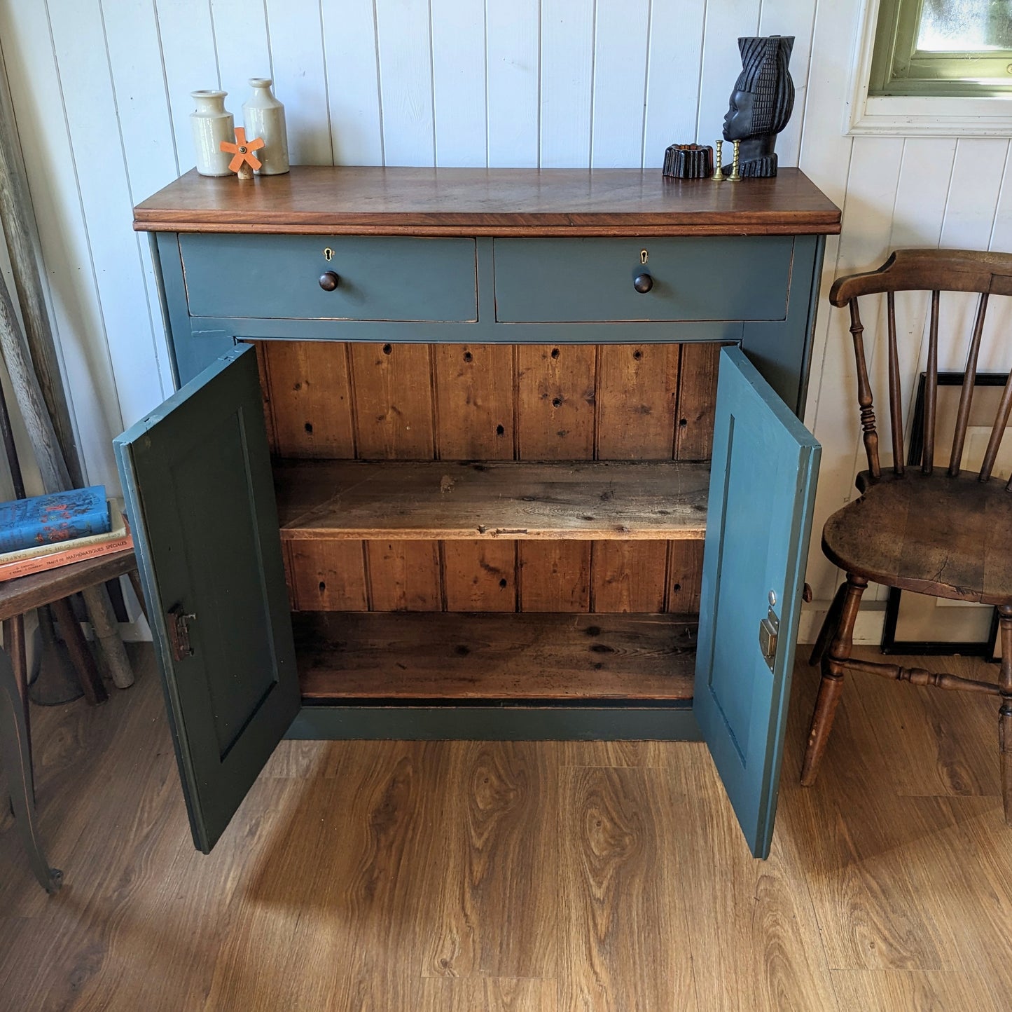 Painted Antique Cupboard