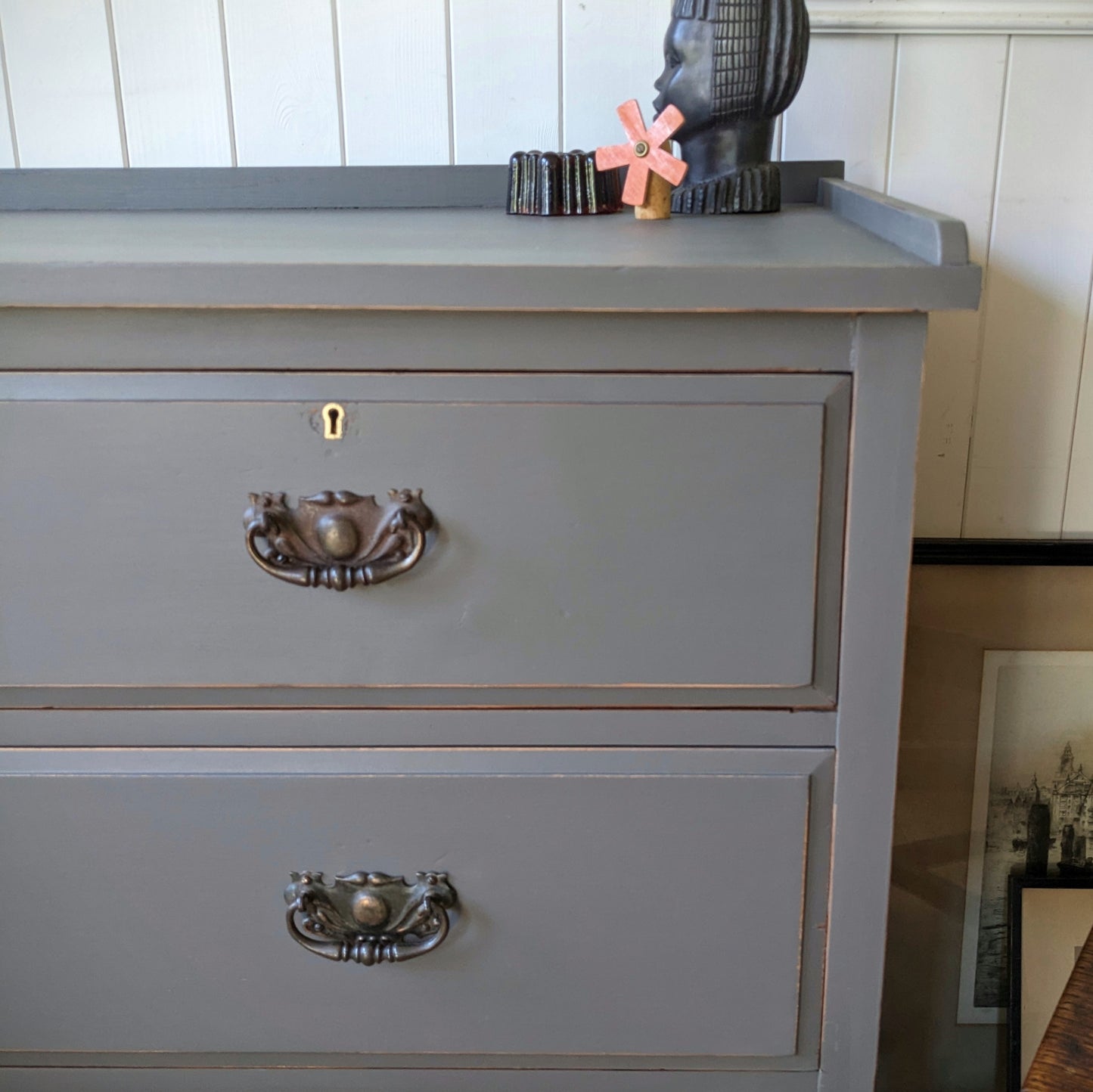Painted Antique Chest of Drawers