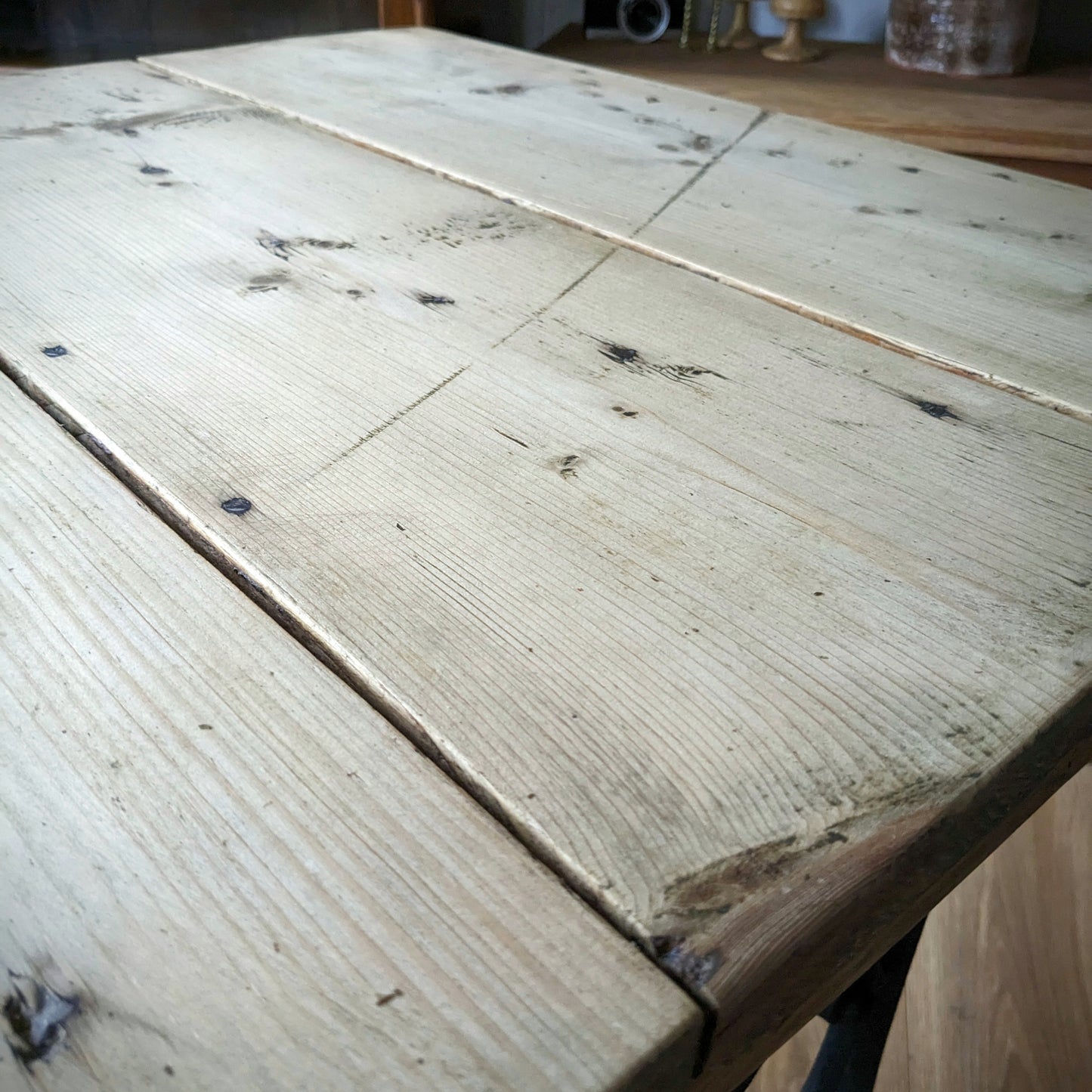 Antique Singer Table with Reclaimed Top