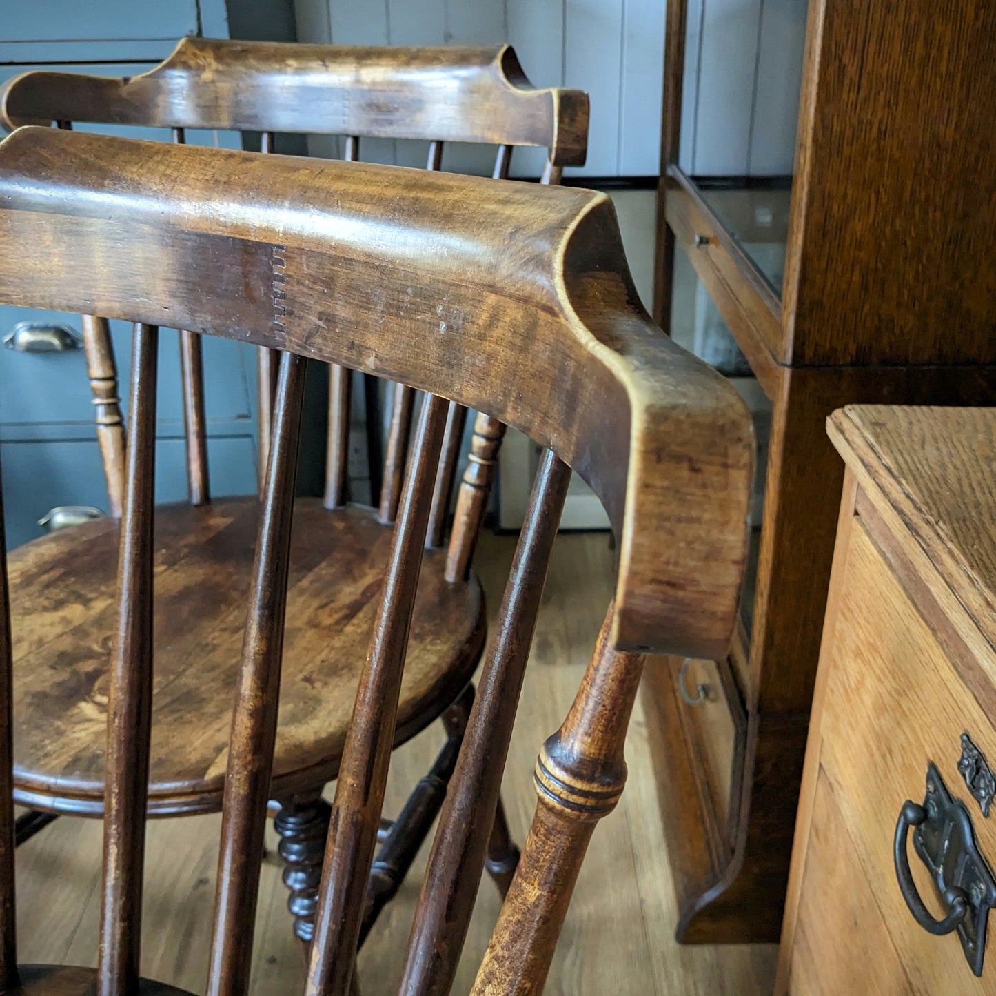 Four Swedish Antique Penny Chairs