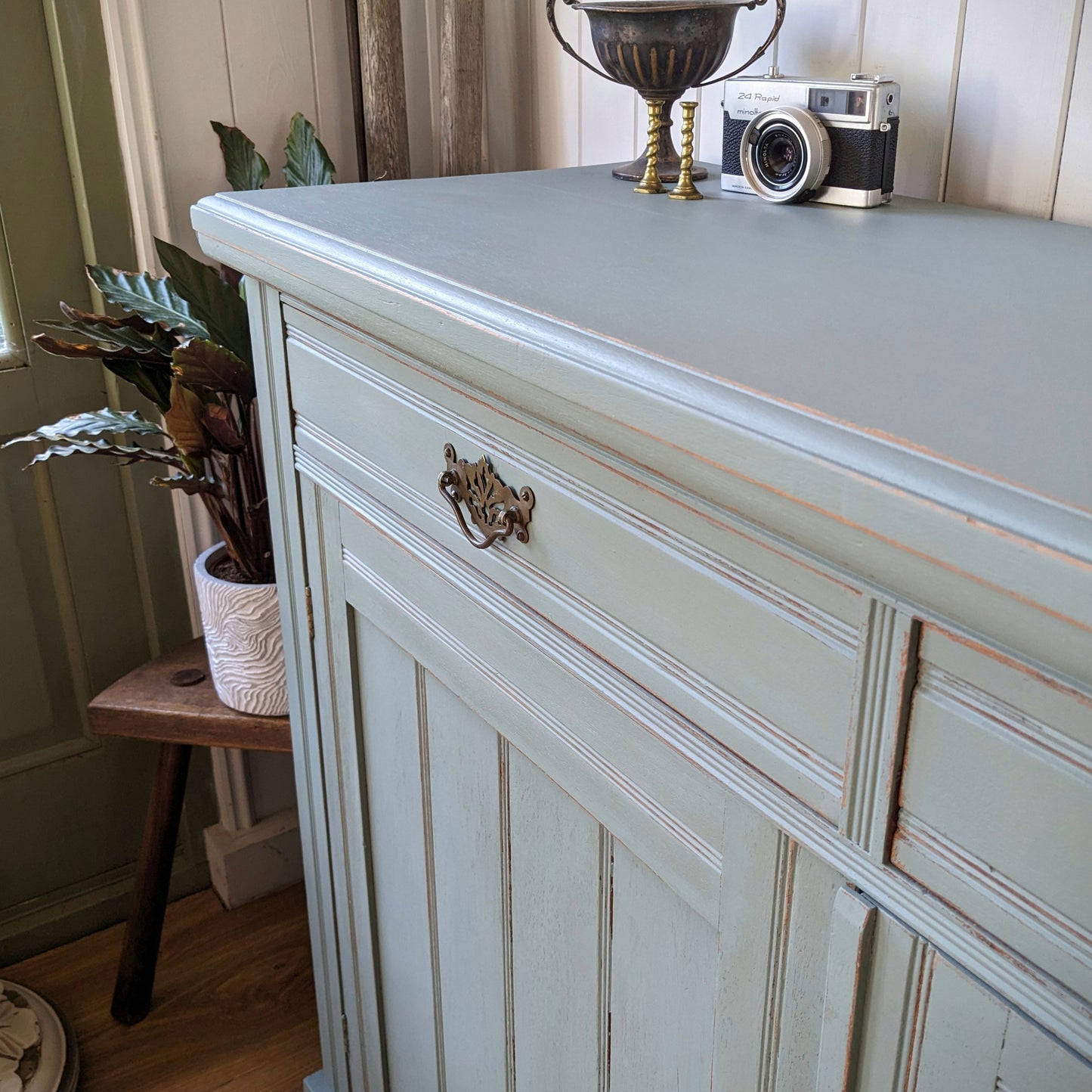 Painted Antique Cupboard