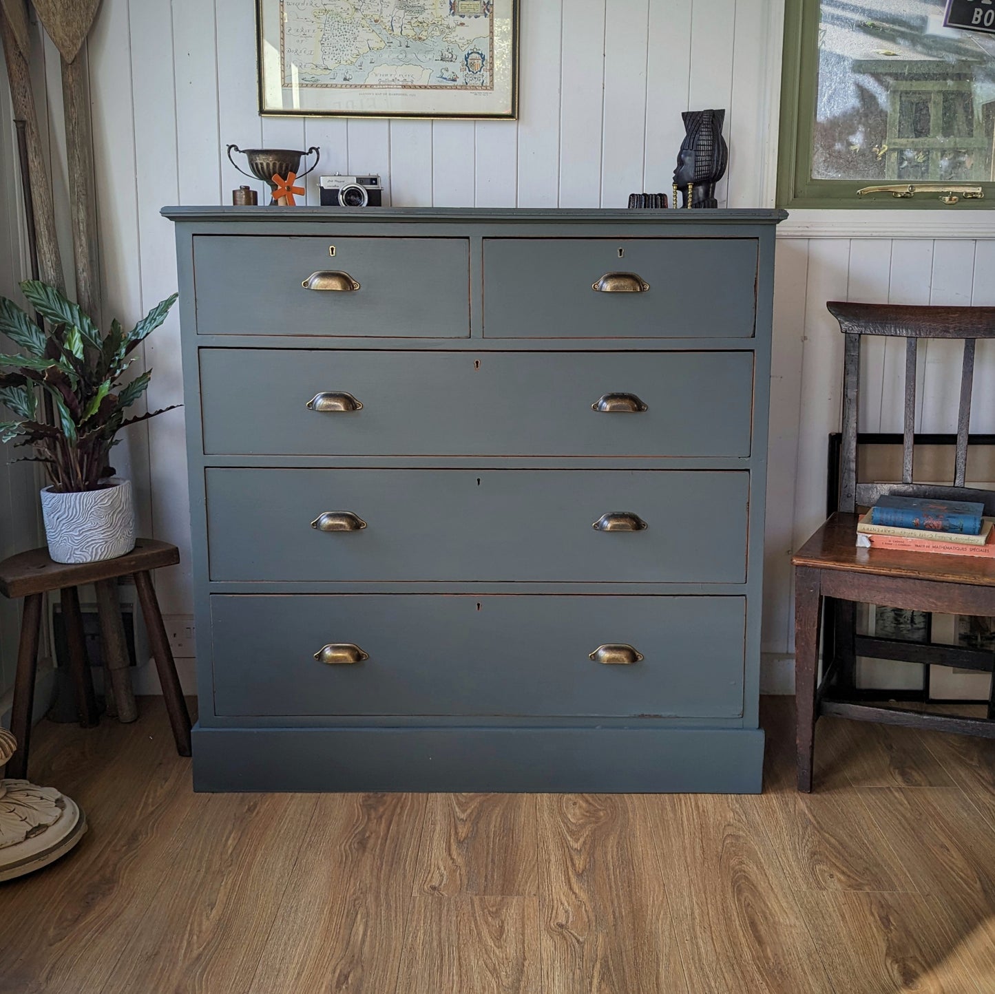 Painted Antique Chest of Drawers