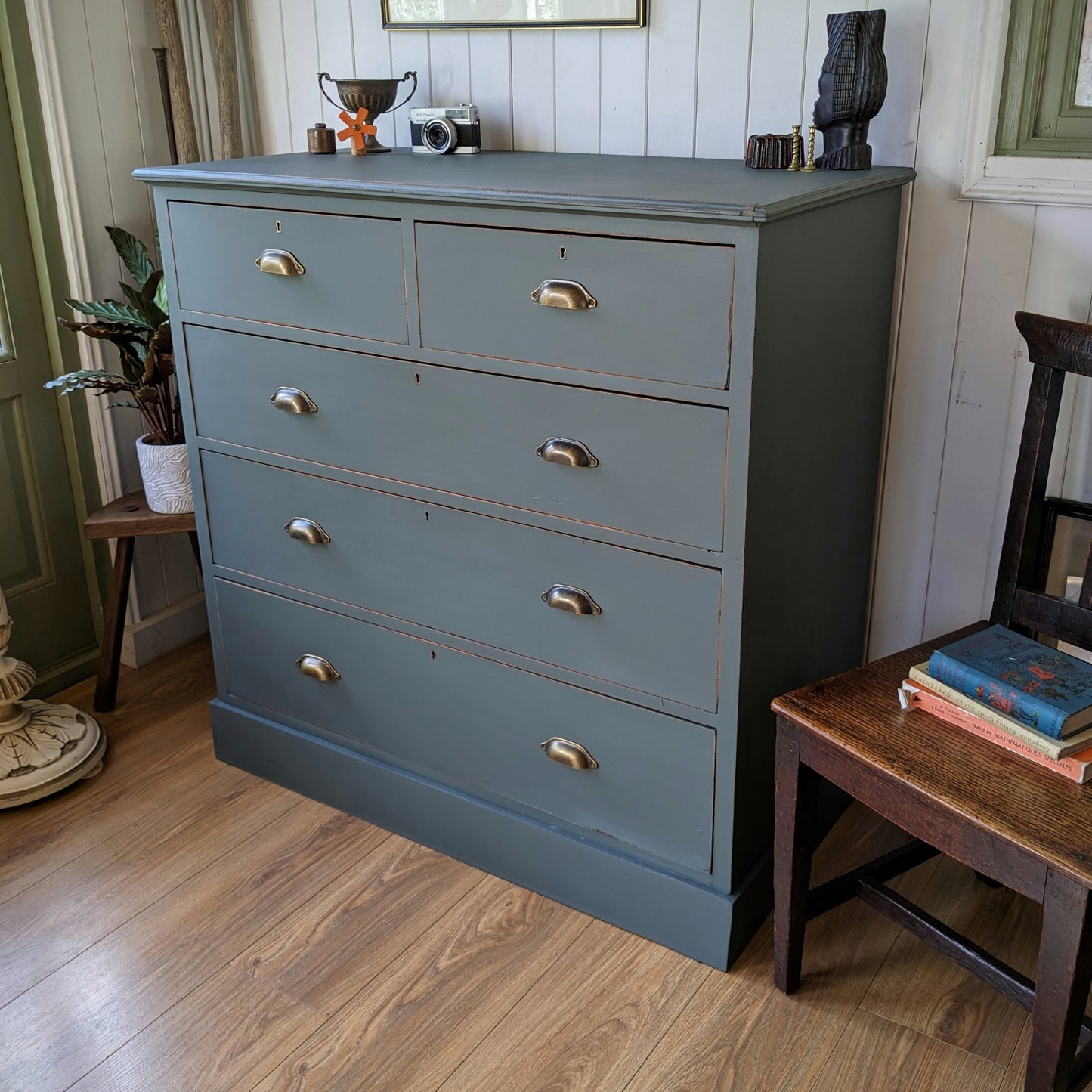 Painted Antique Chest of Drawers