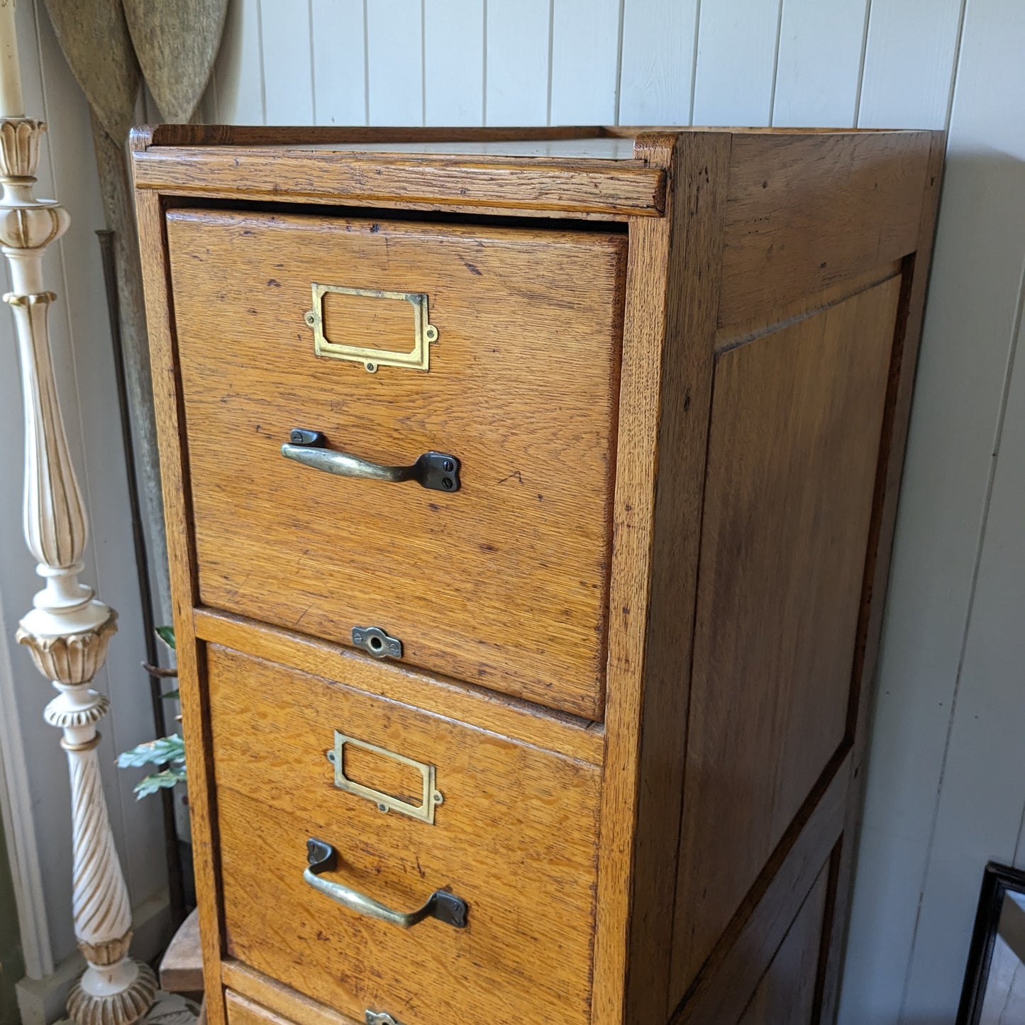 Antique Oak Filing Cabinet