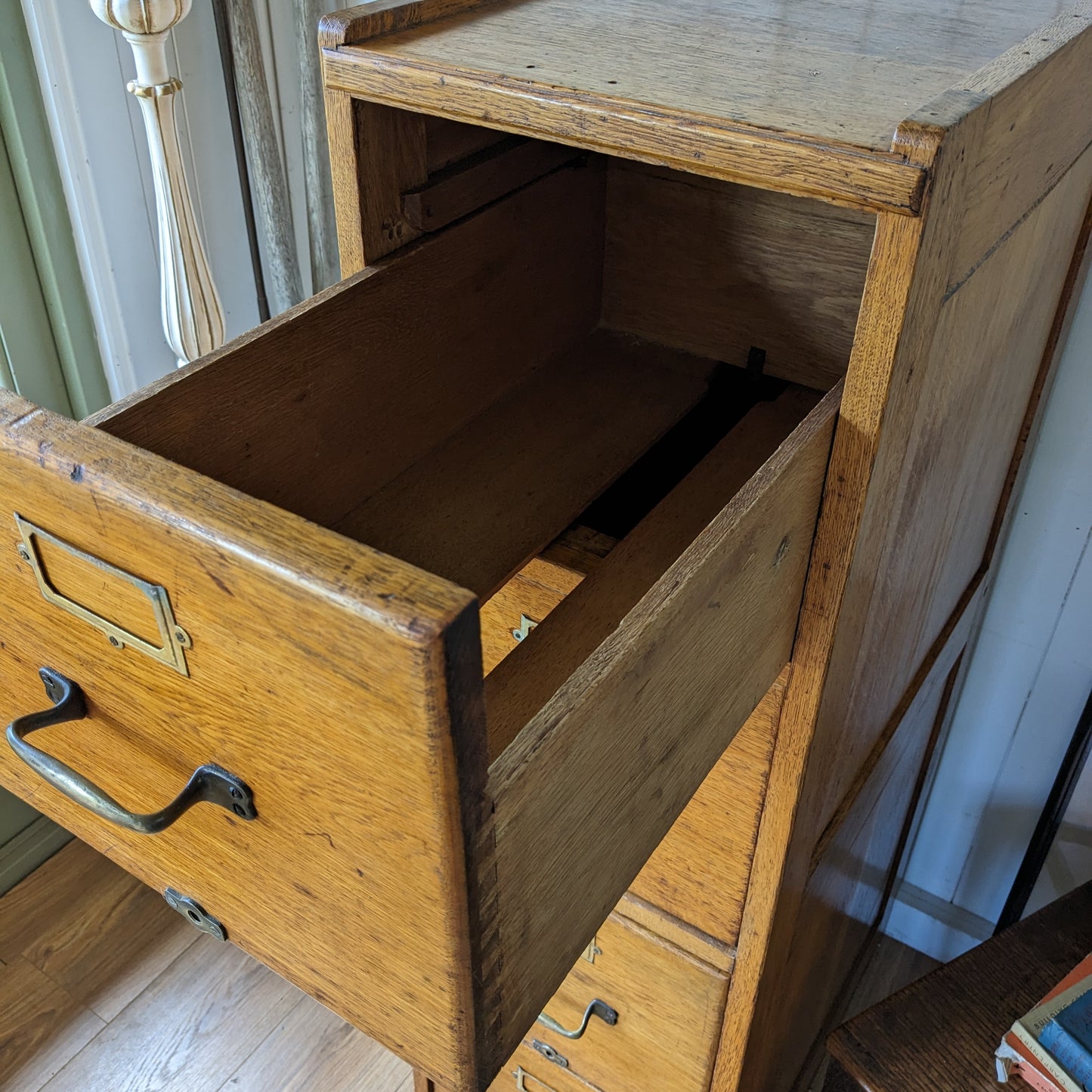Antique Oak Filing Cabinet