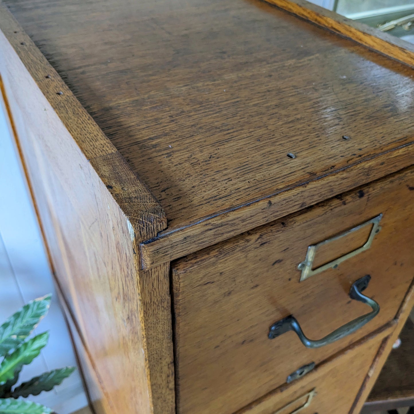 Antique Oak Filing Cabinet