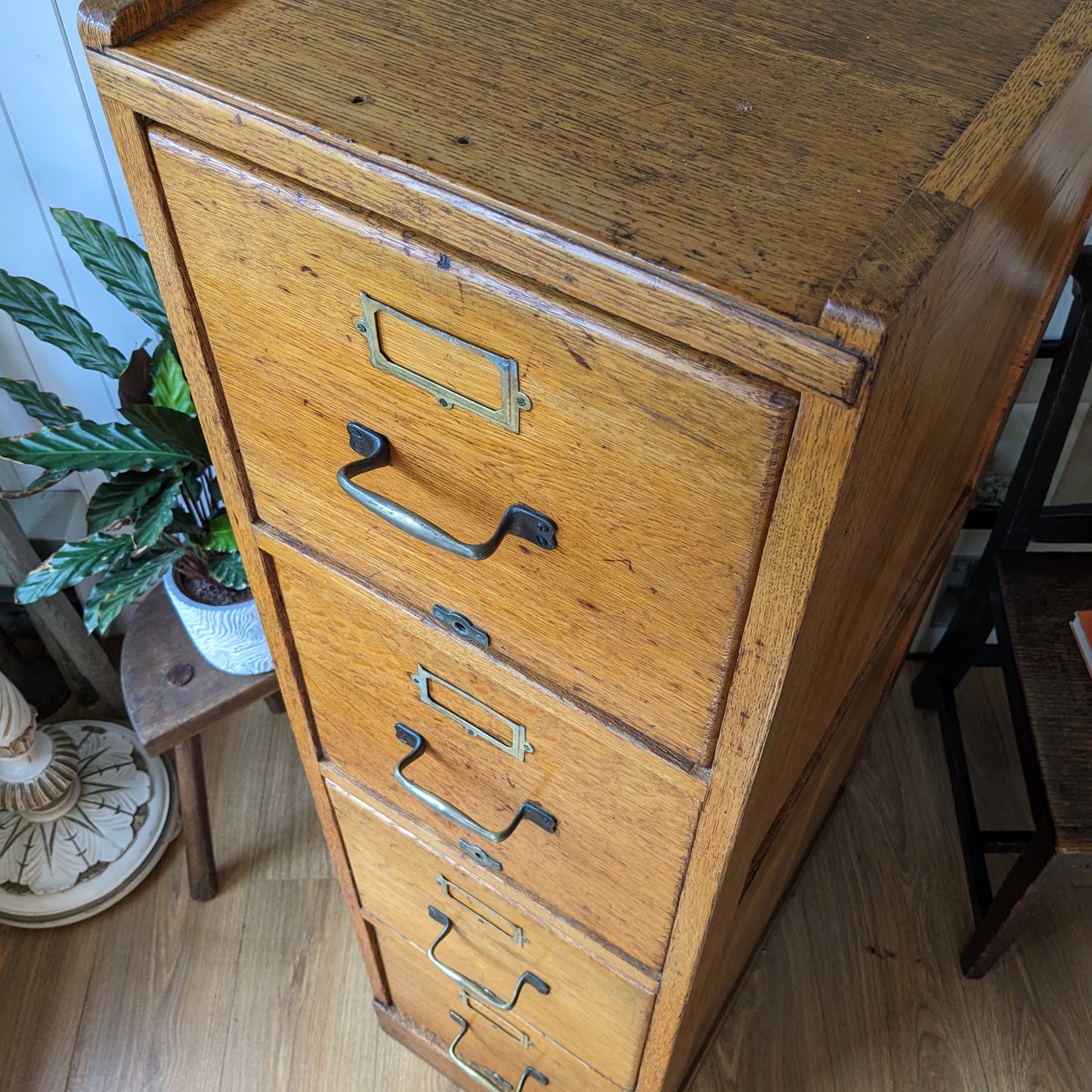 Antique Oak Filing Cabinet