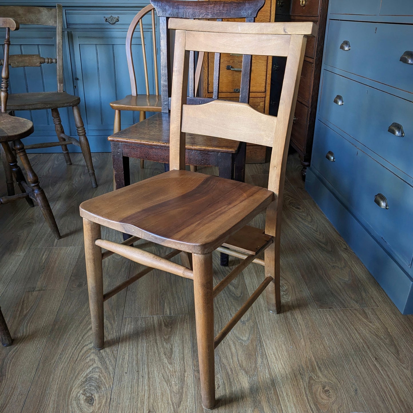 Set of Six Mix and Match Antique Dining Chairs