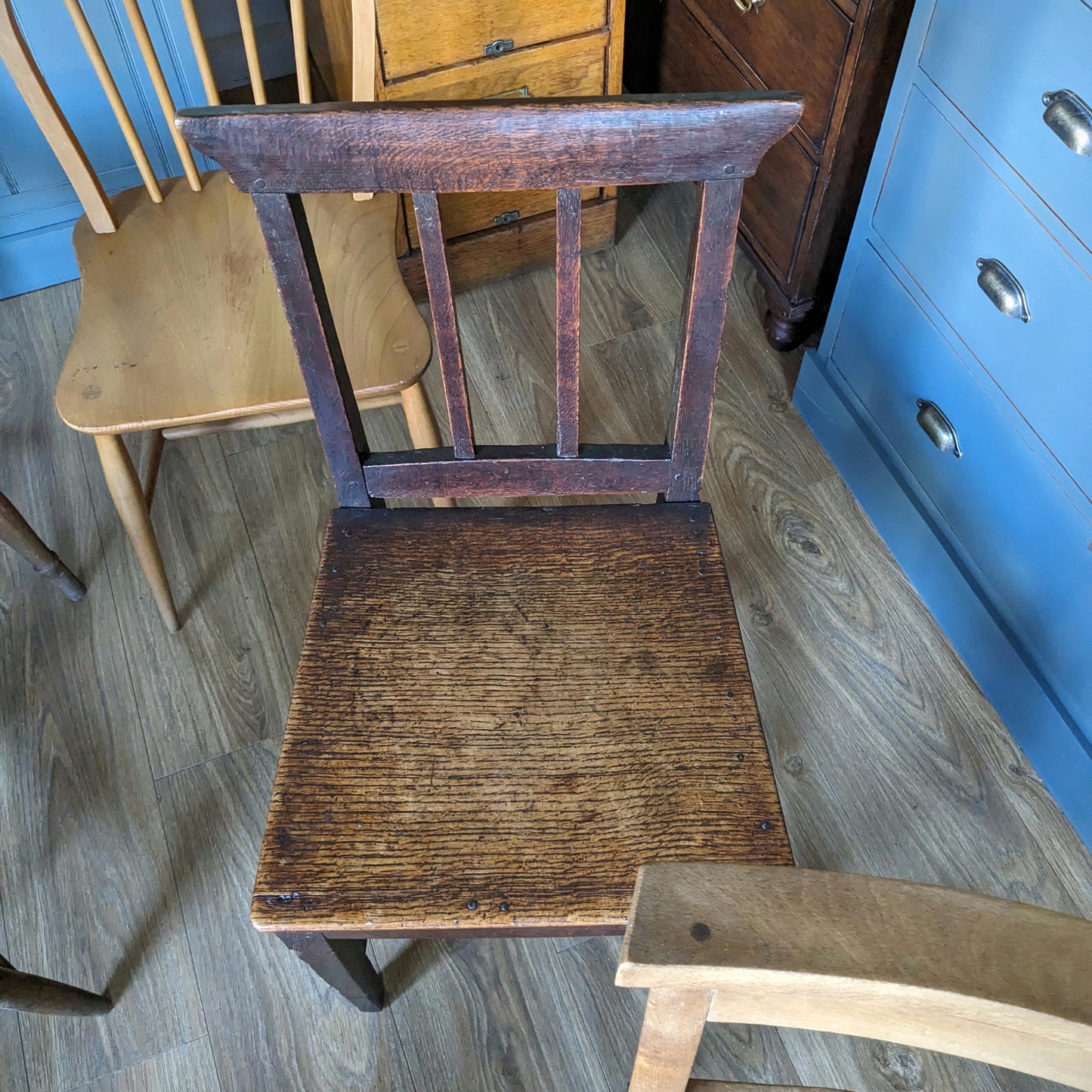Set of Six Mix and Match Antique Dining Chairs