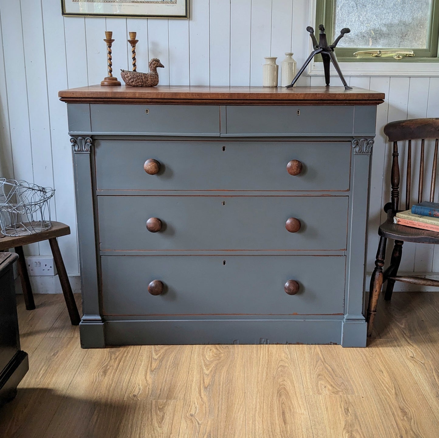 Painted French Chest of Drawers