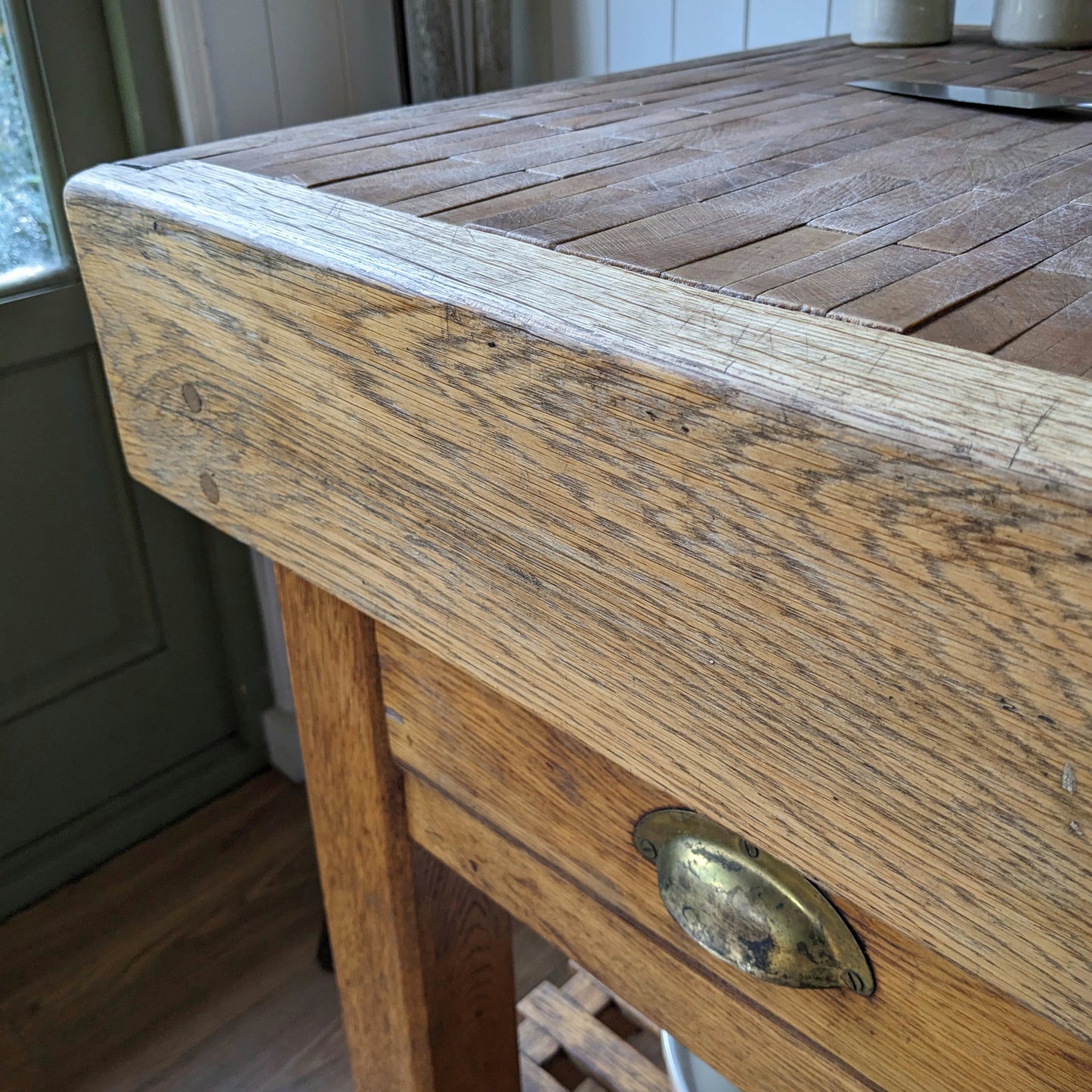 Vintage Butchers Block Kitchen Island