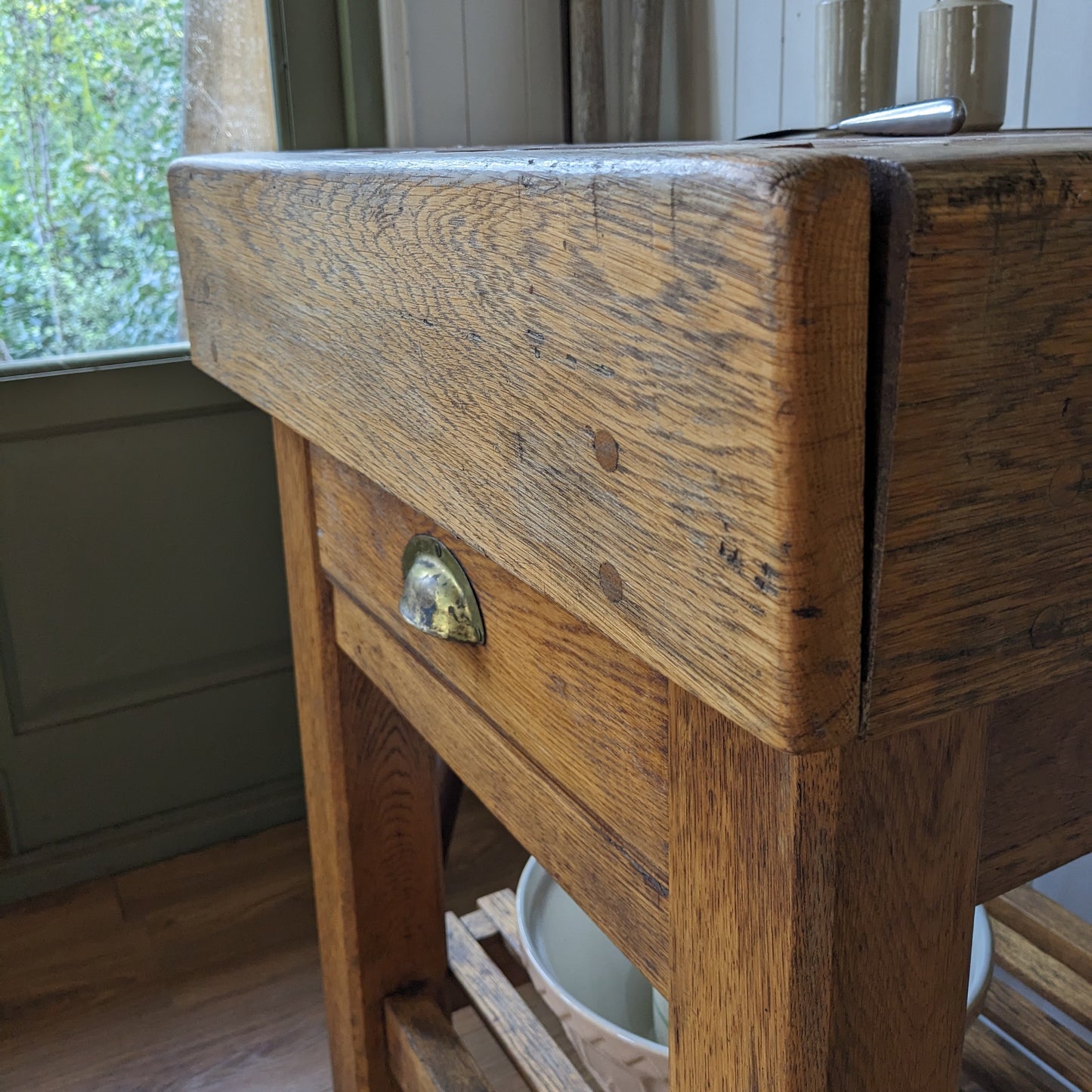 Vintage Butchers Block Kitchen Island