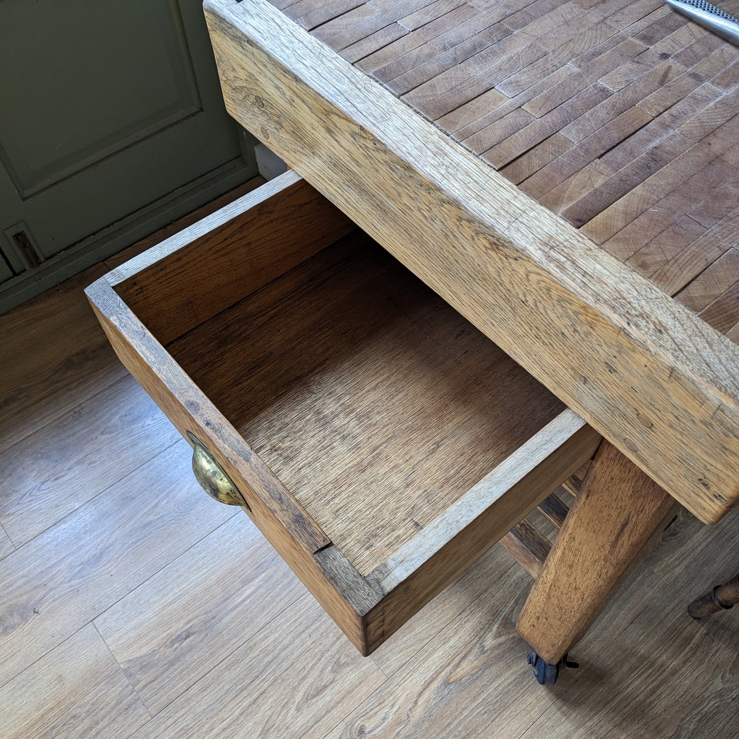 Vintage Butchers Block Kitchen Island