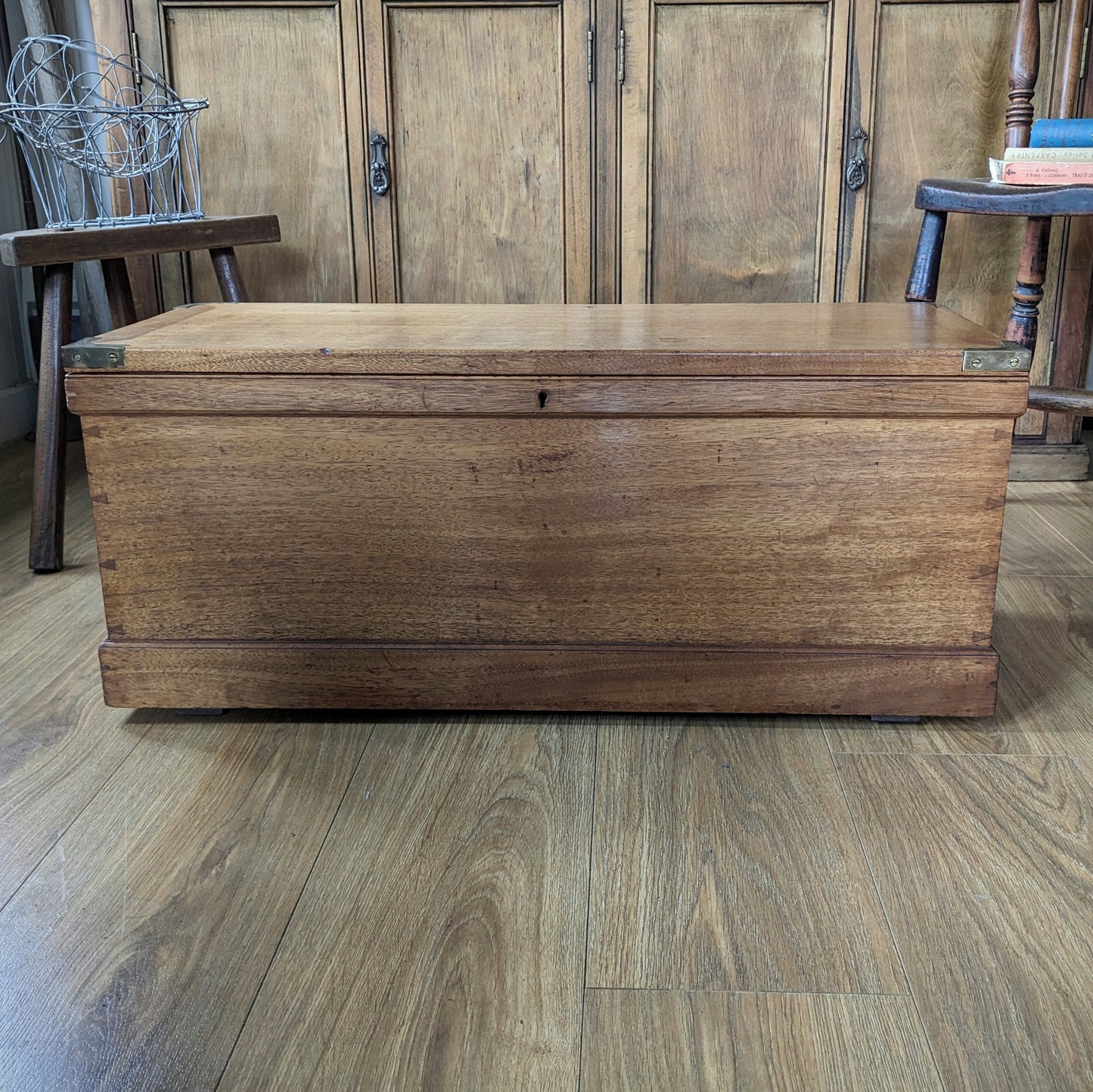 Small Antique Oak Chest