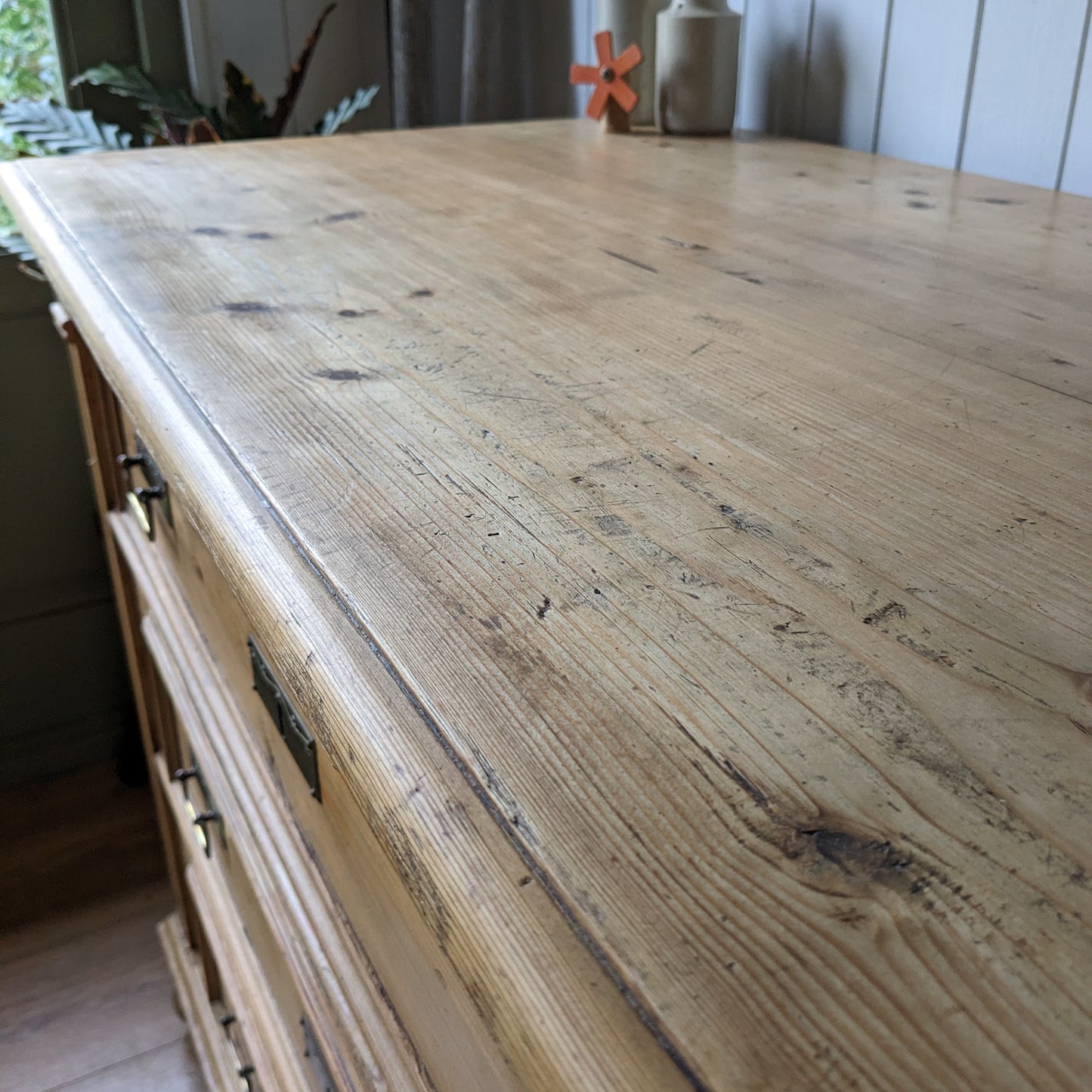 Antique Dutch Pine Chest of Drawers