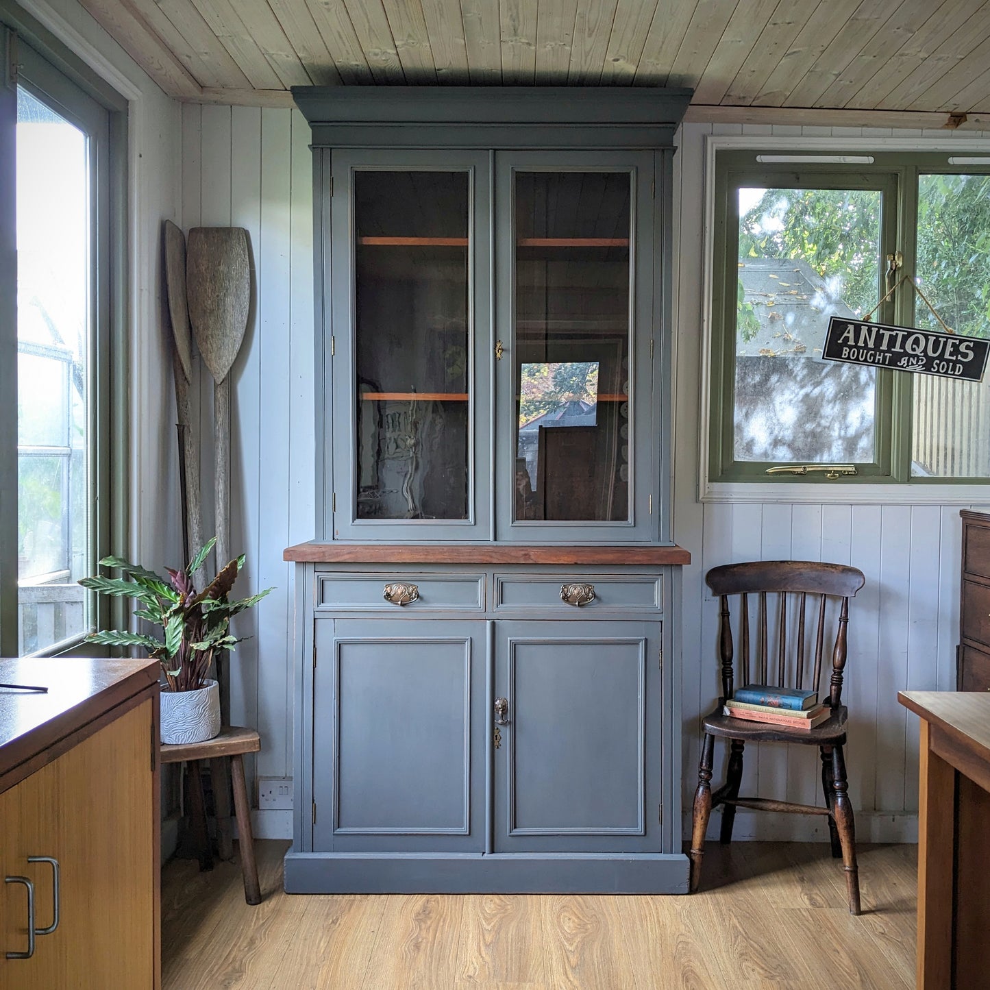 Antique Glazed Cupboard