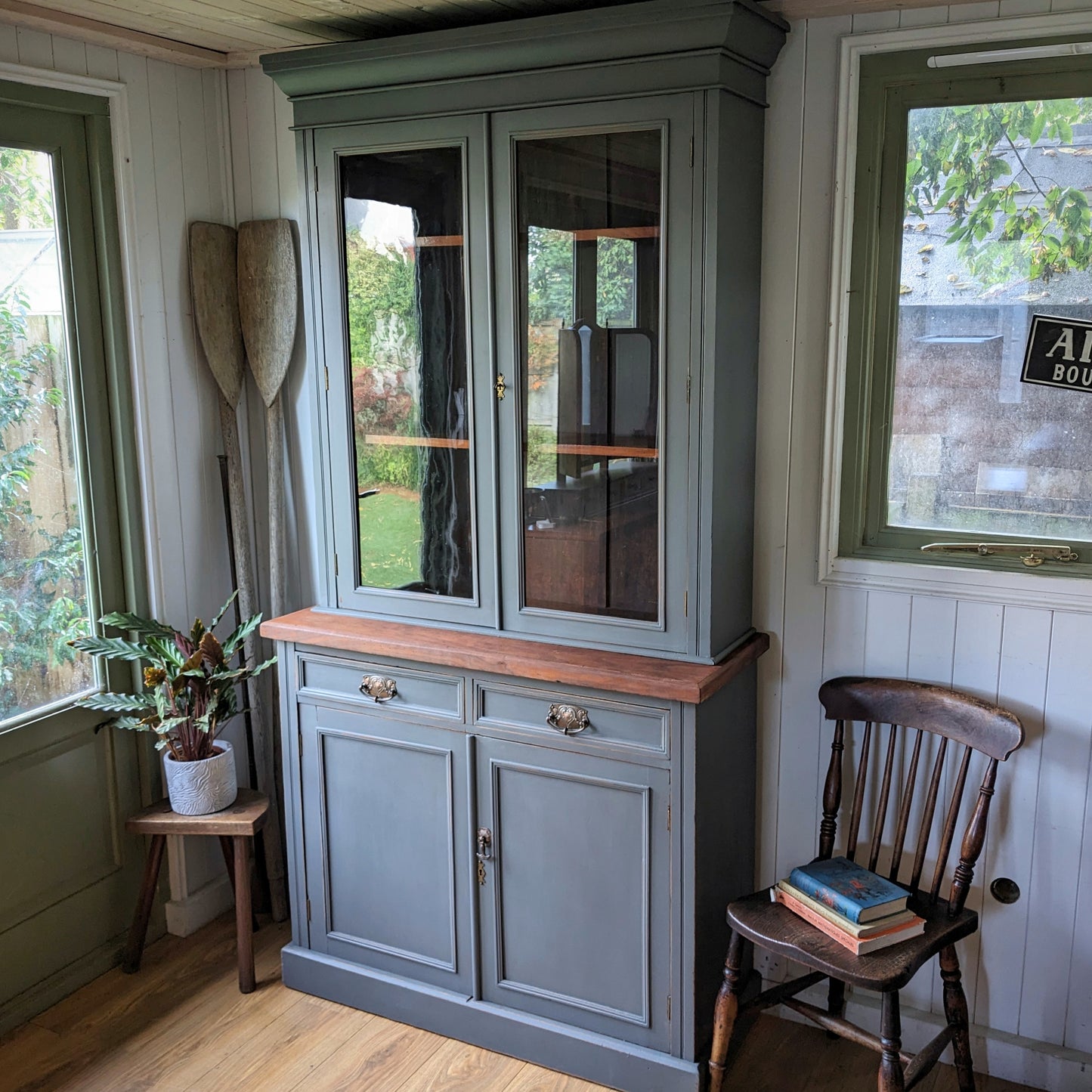 Antique Glazed Cupboard