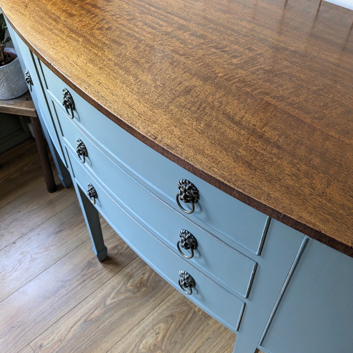 Vintage Bow Fronted Sideboard