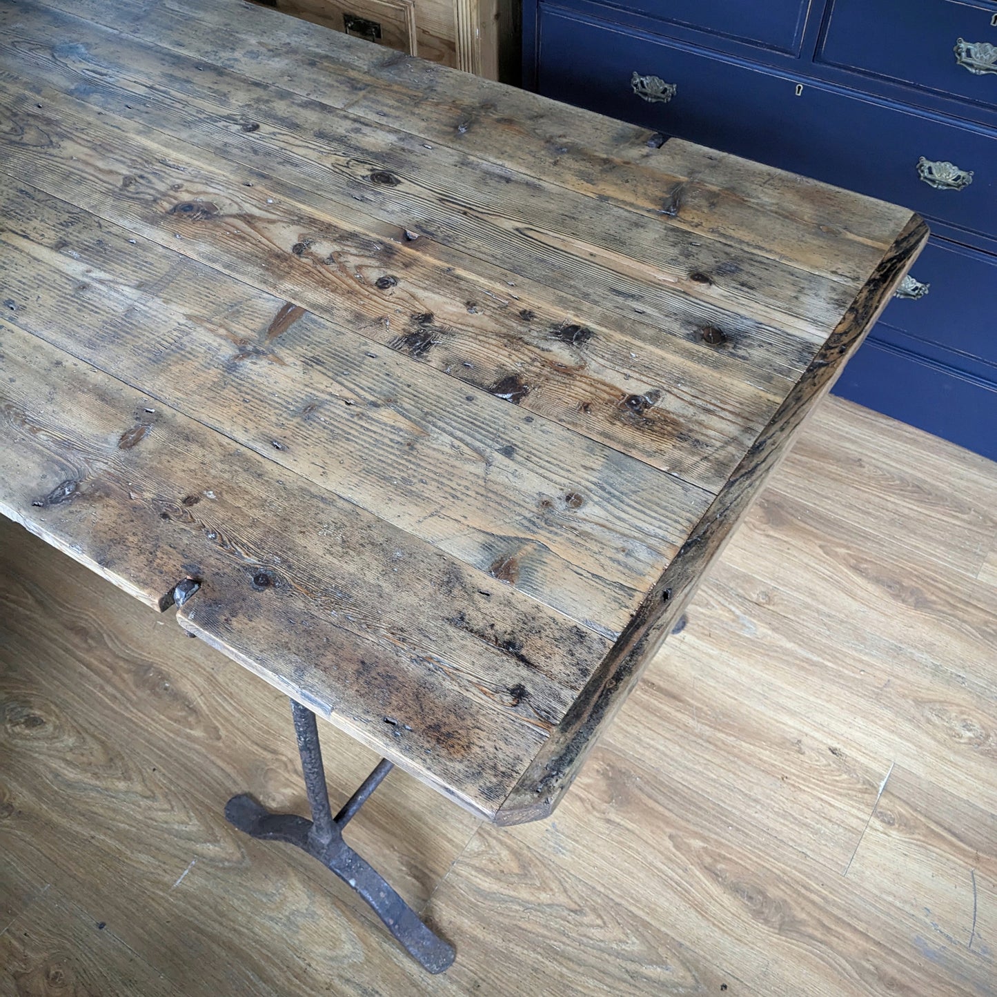 Large Antique Trestle Table