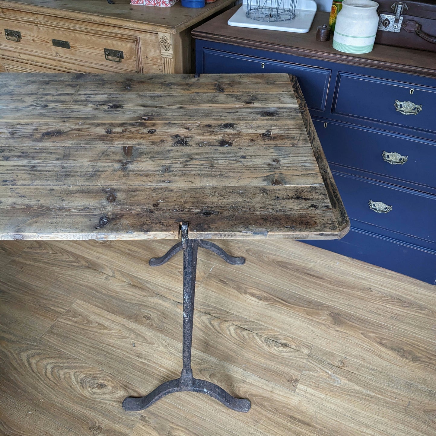 Large Antique Trestle Table