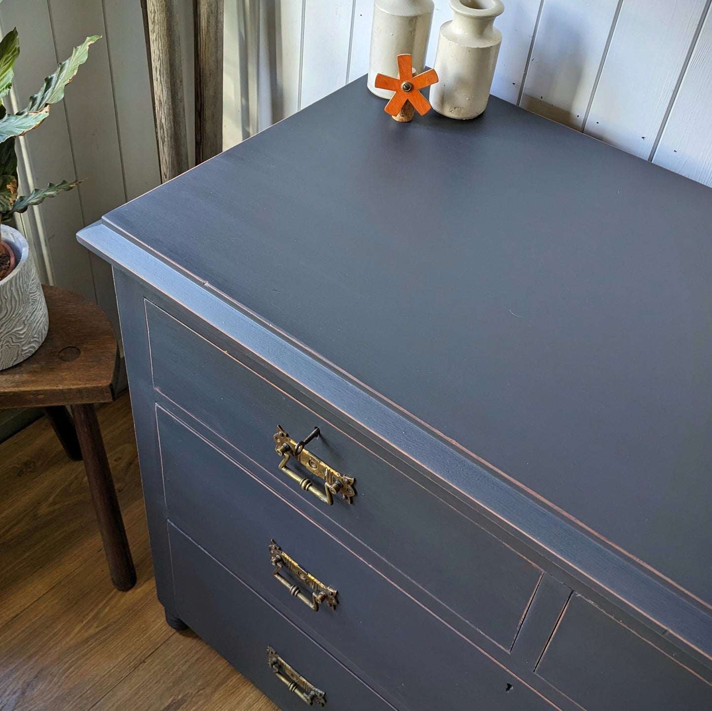 Painted Antique Chest of Drawers