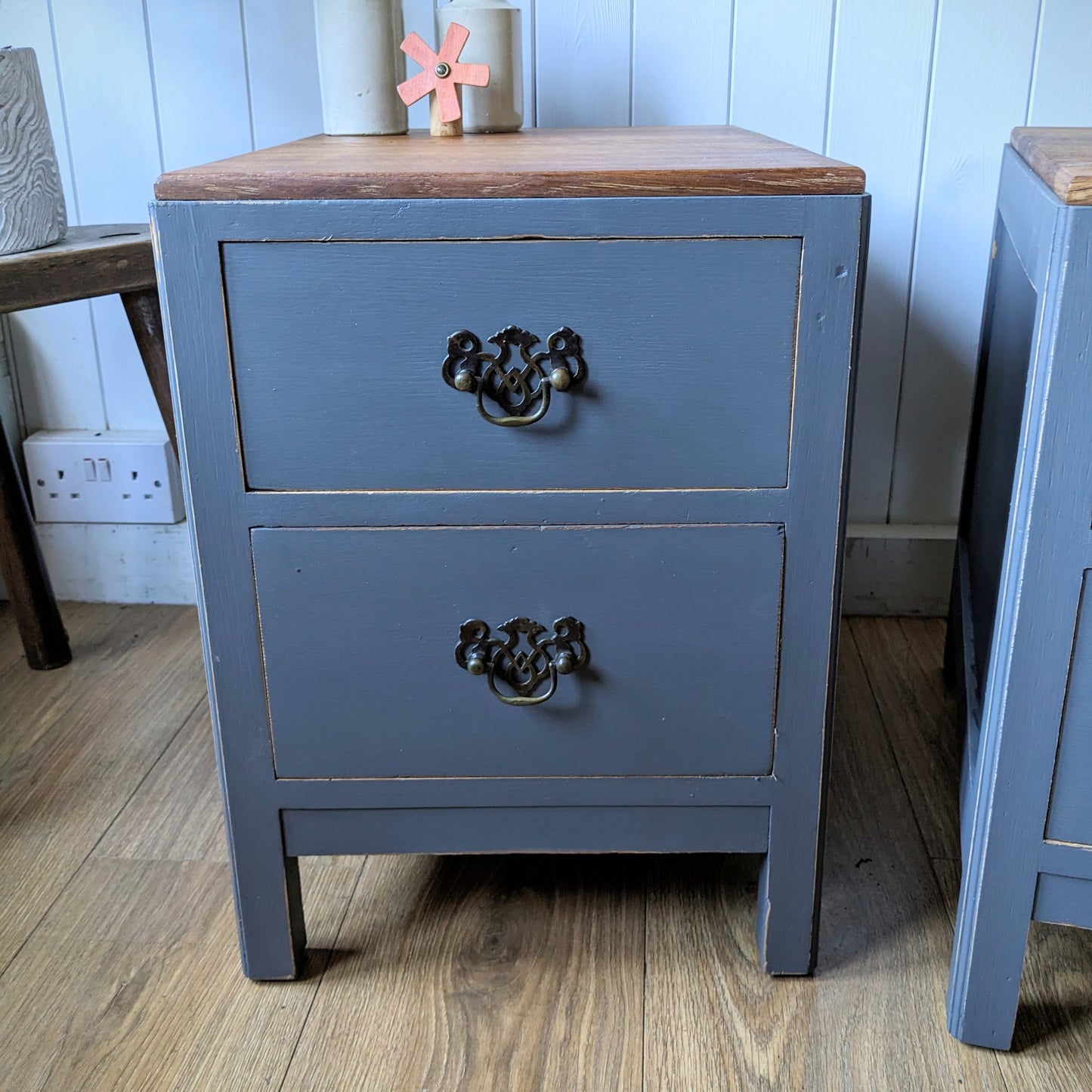 Painted Oak Bedside Tables
