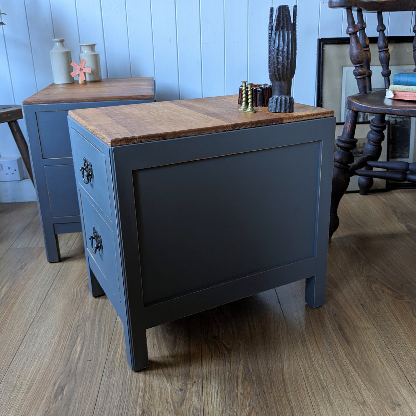 Painted Oak Bedside Tables