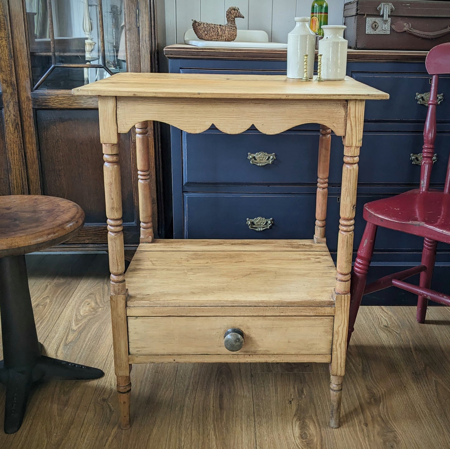 Victorian Pine Washstand