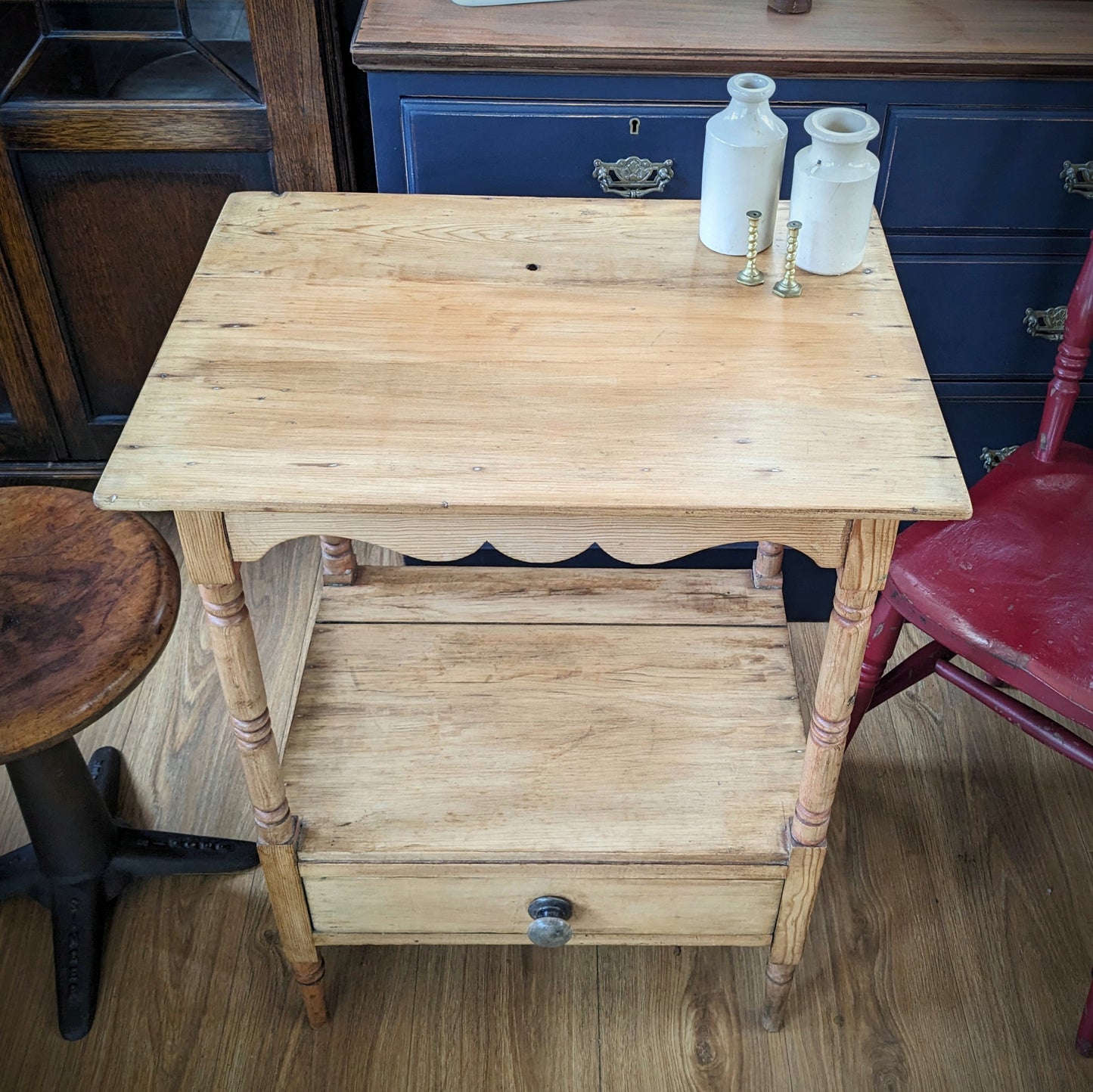 Victorian Pine Washstand