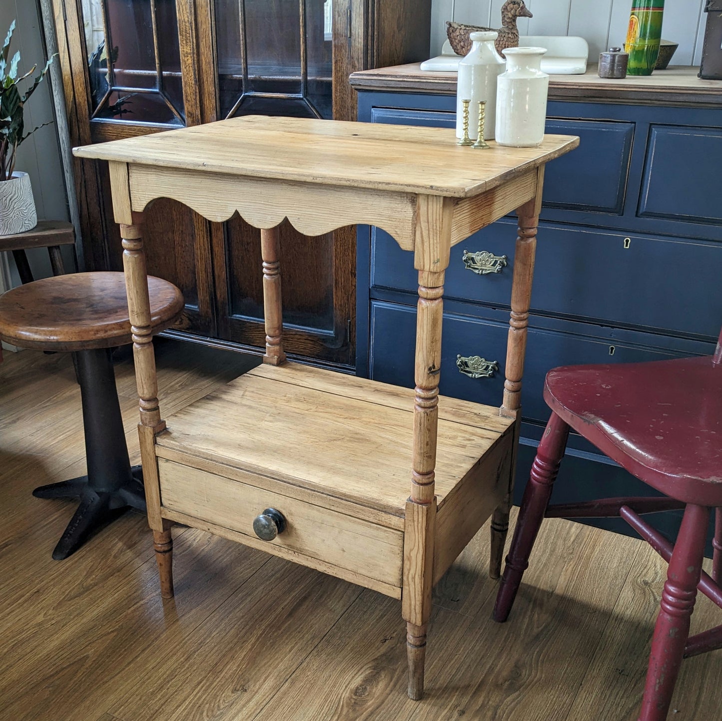 Victorian Pine Washstand