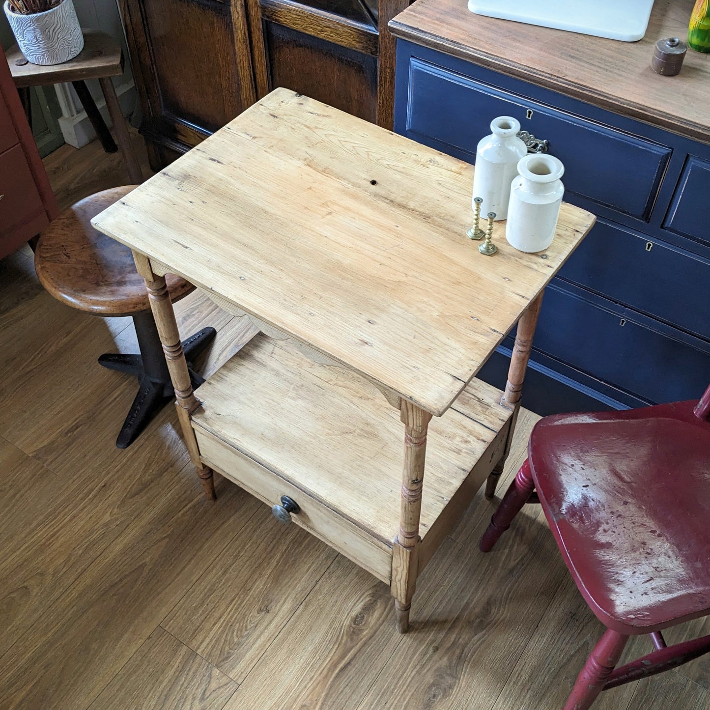 Victorian Pine Washstand