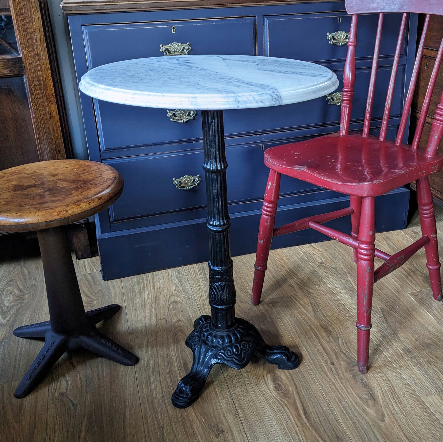 Marble Topped Side Table