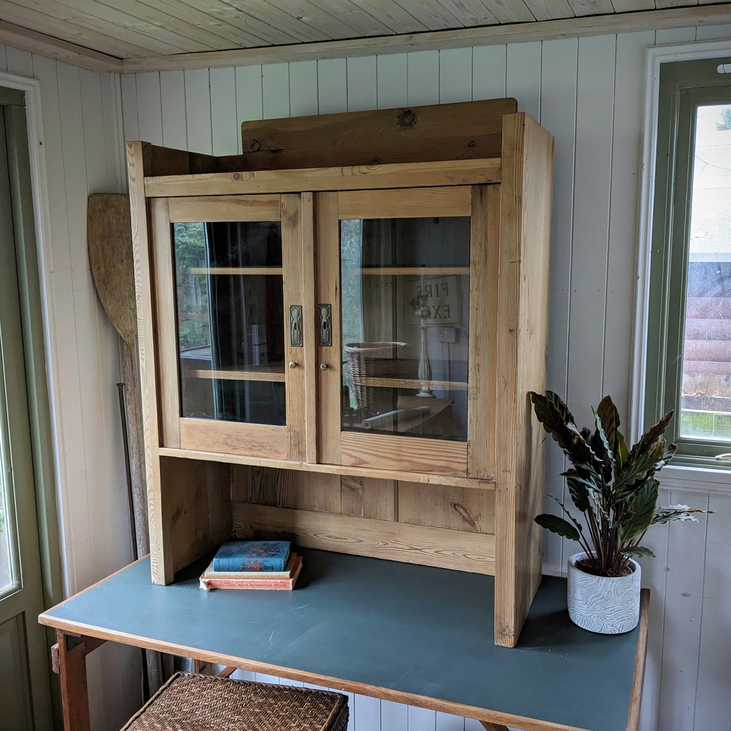 French Glazed Countertop Cabinet