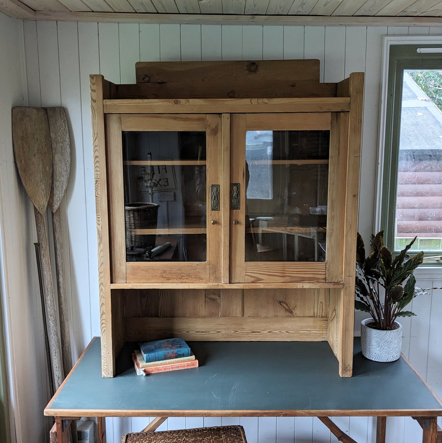 French Glazed Countertop Cabinet