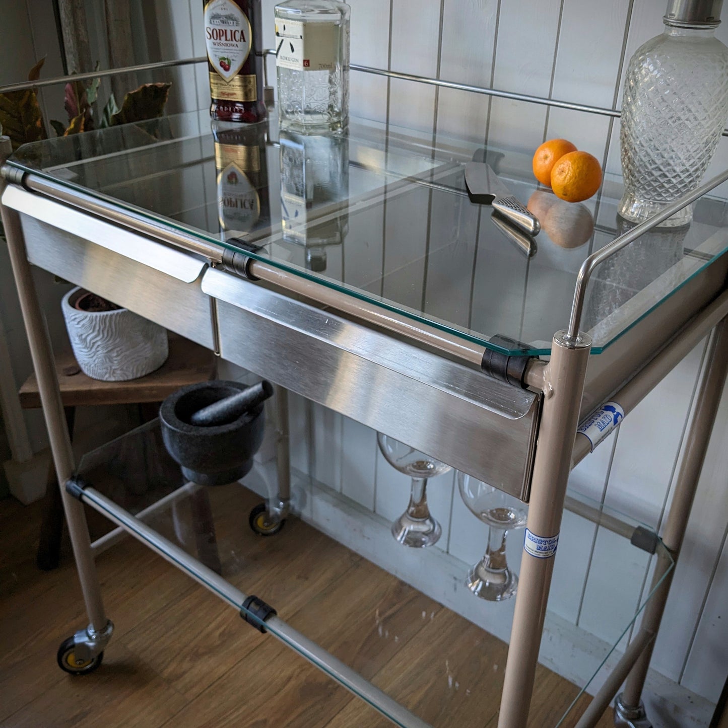 Mid Century Medical Trolley by Bristol Maid