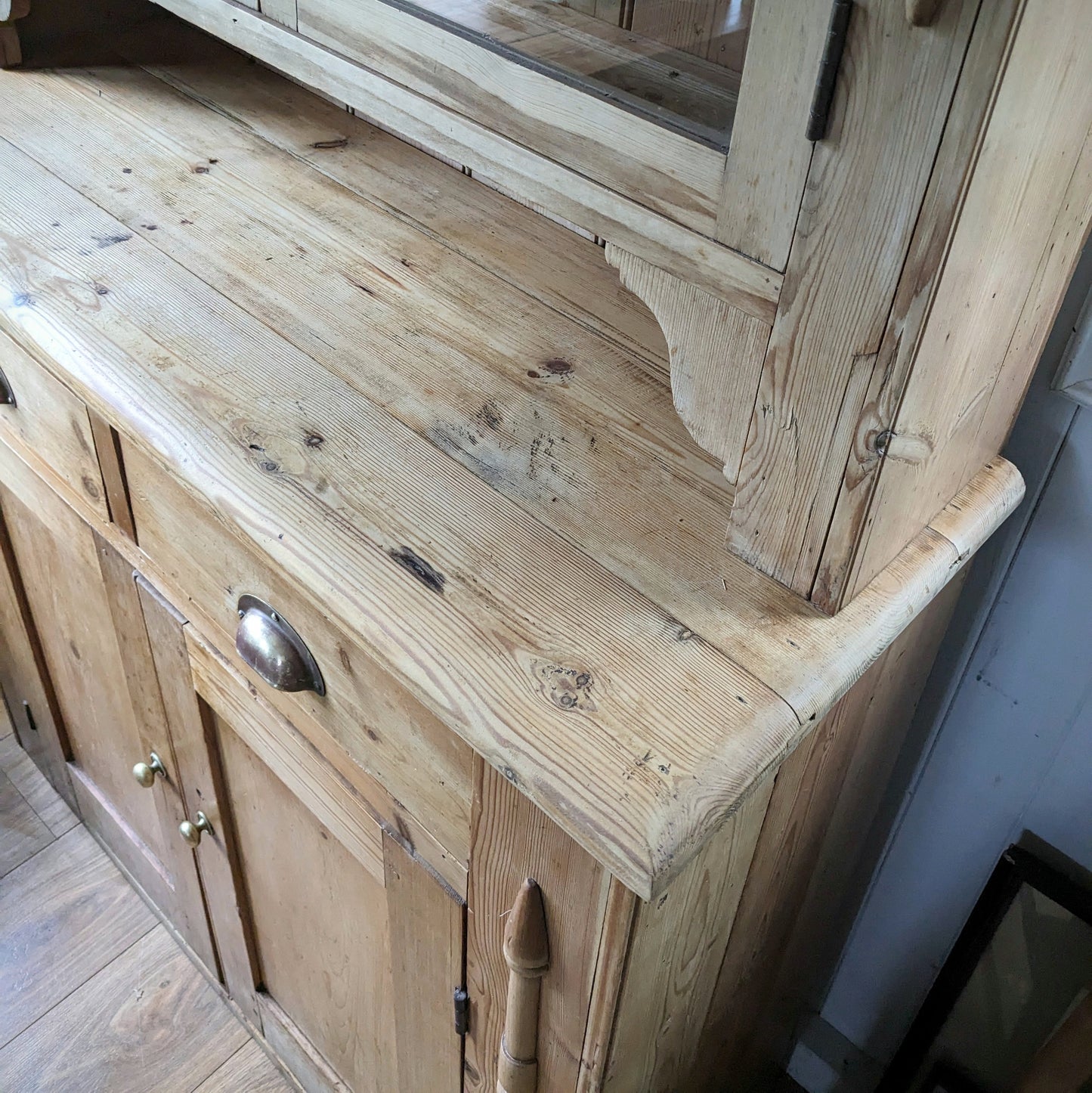 Victorian Pine Glazed Dresser