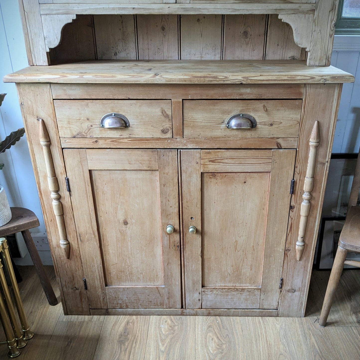 Victorian Pine Glazed Dresser
