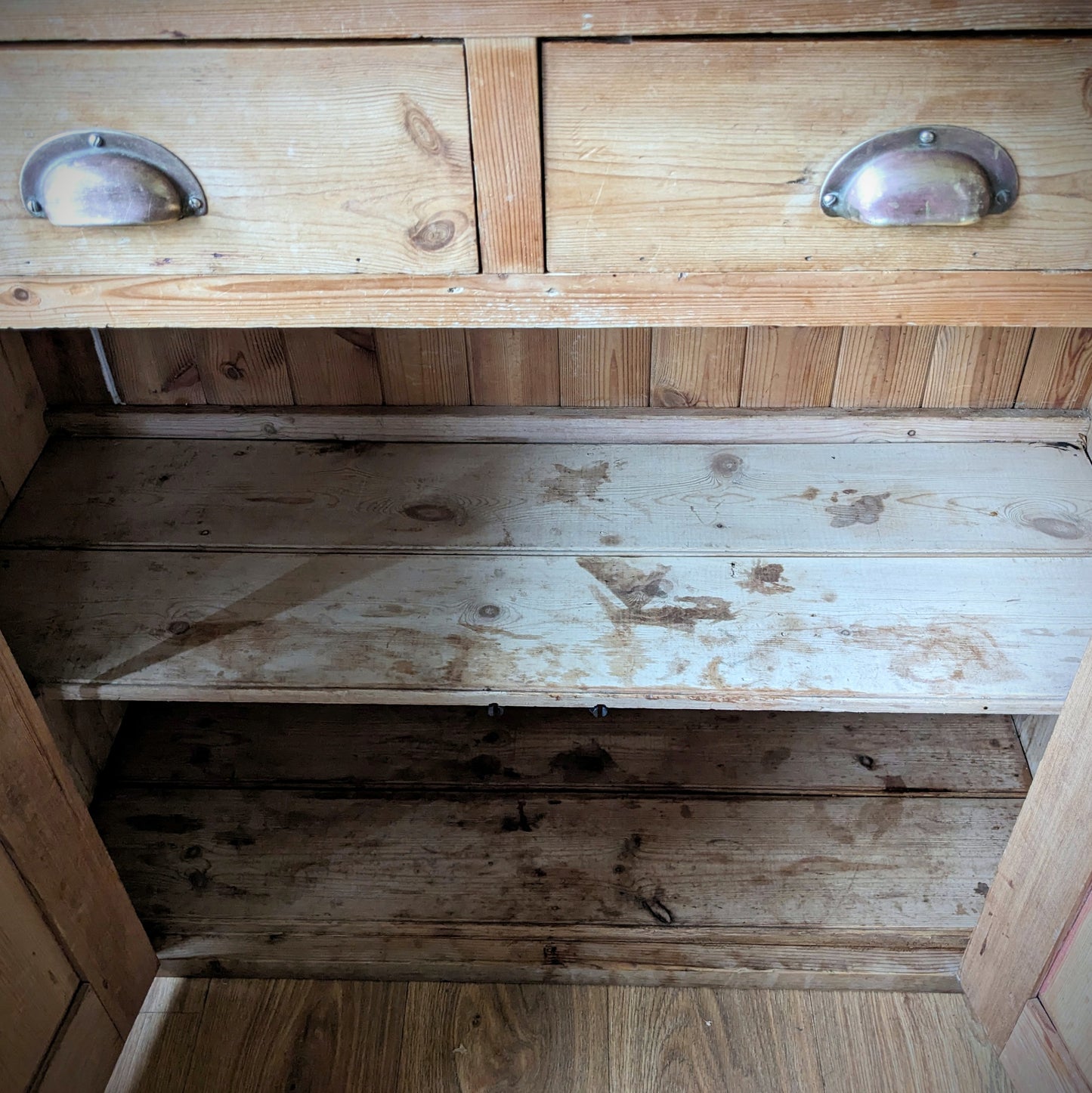 Victorian Pine Glazed Dresser