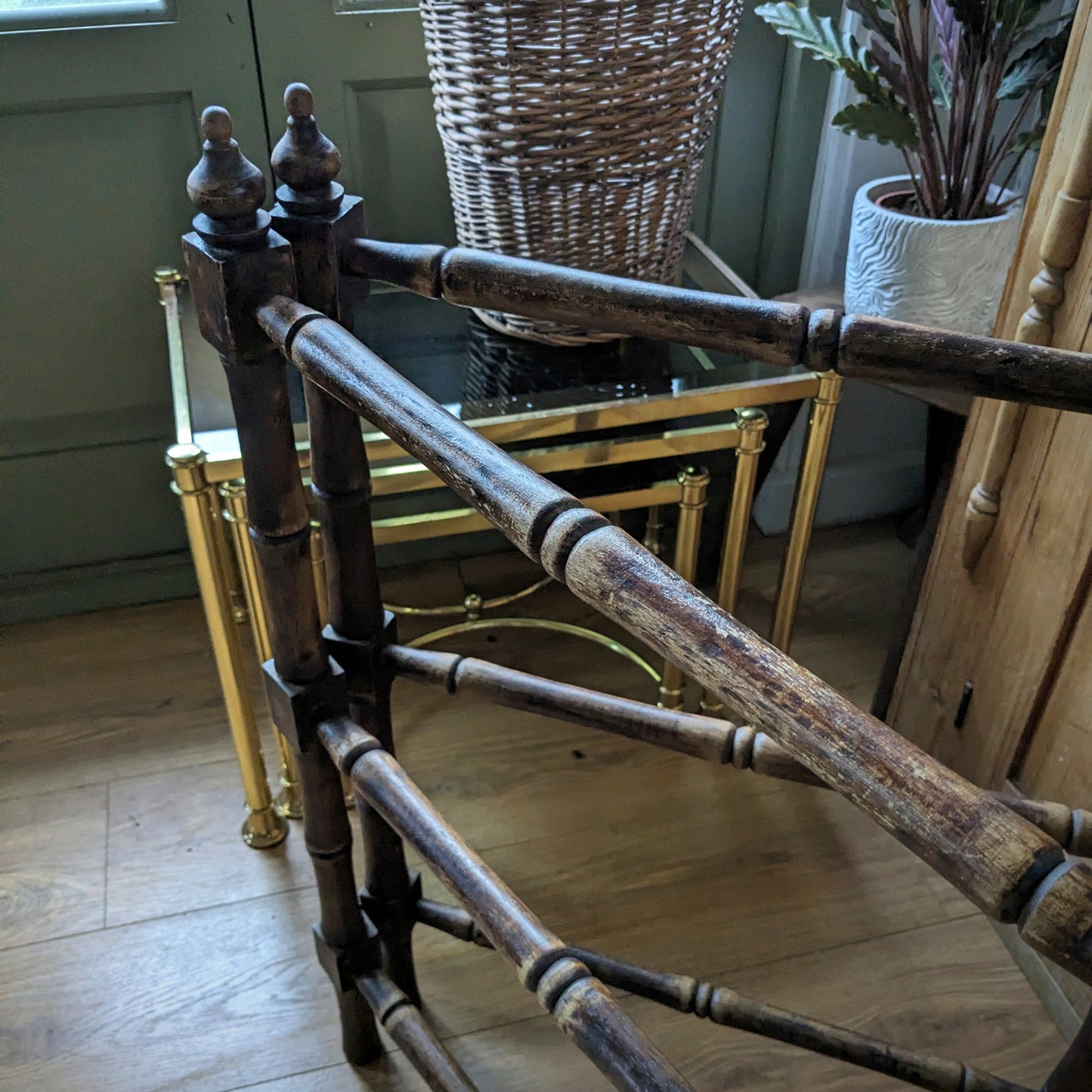 Rustic Antique Clothes Airer