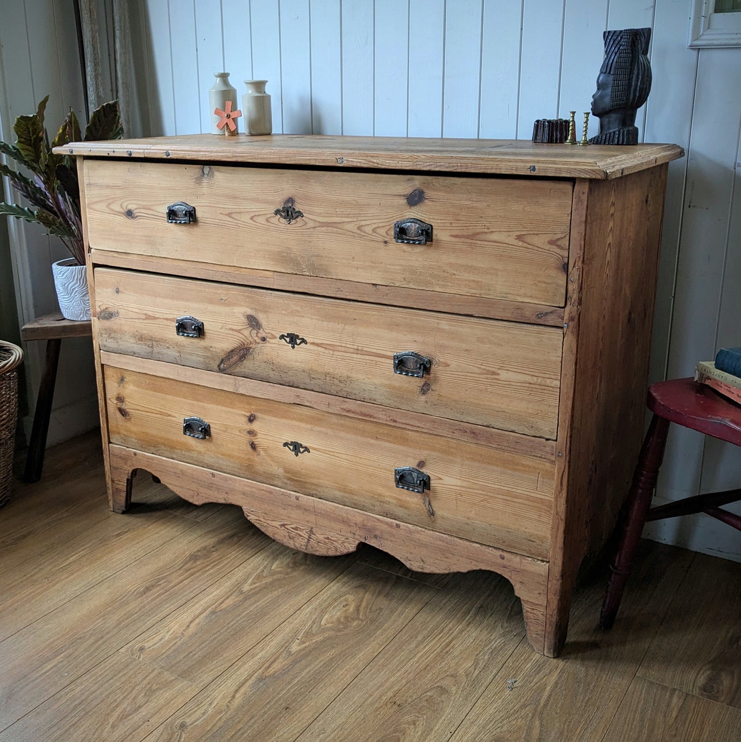 Rustic French Antique Chest of Drawers