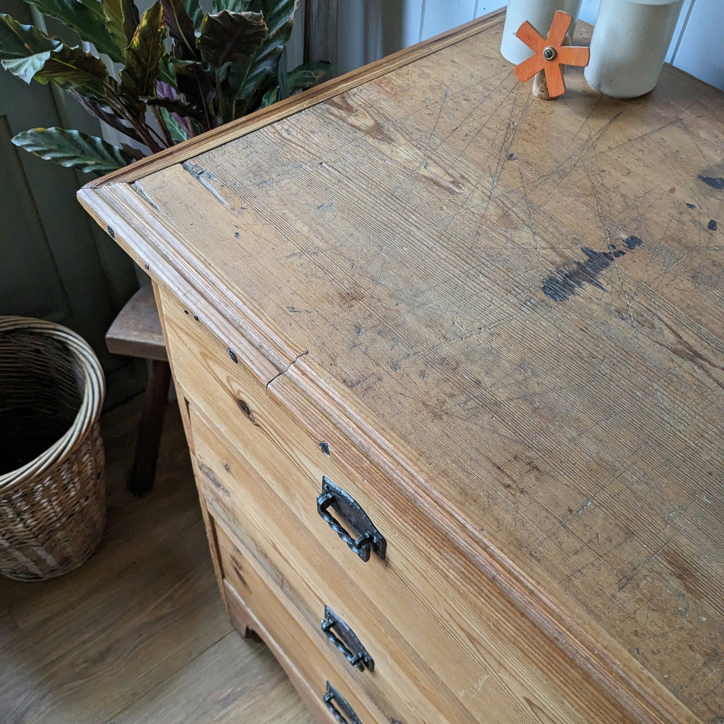 Rustic French Antique Chest of Drawers