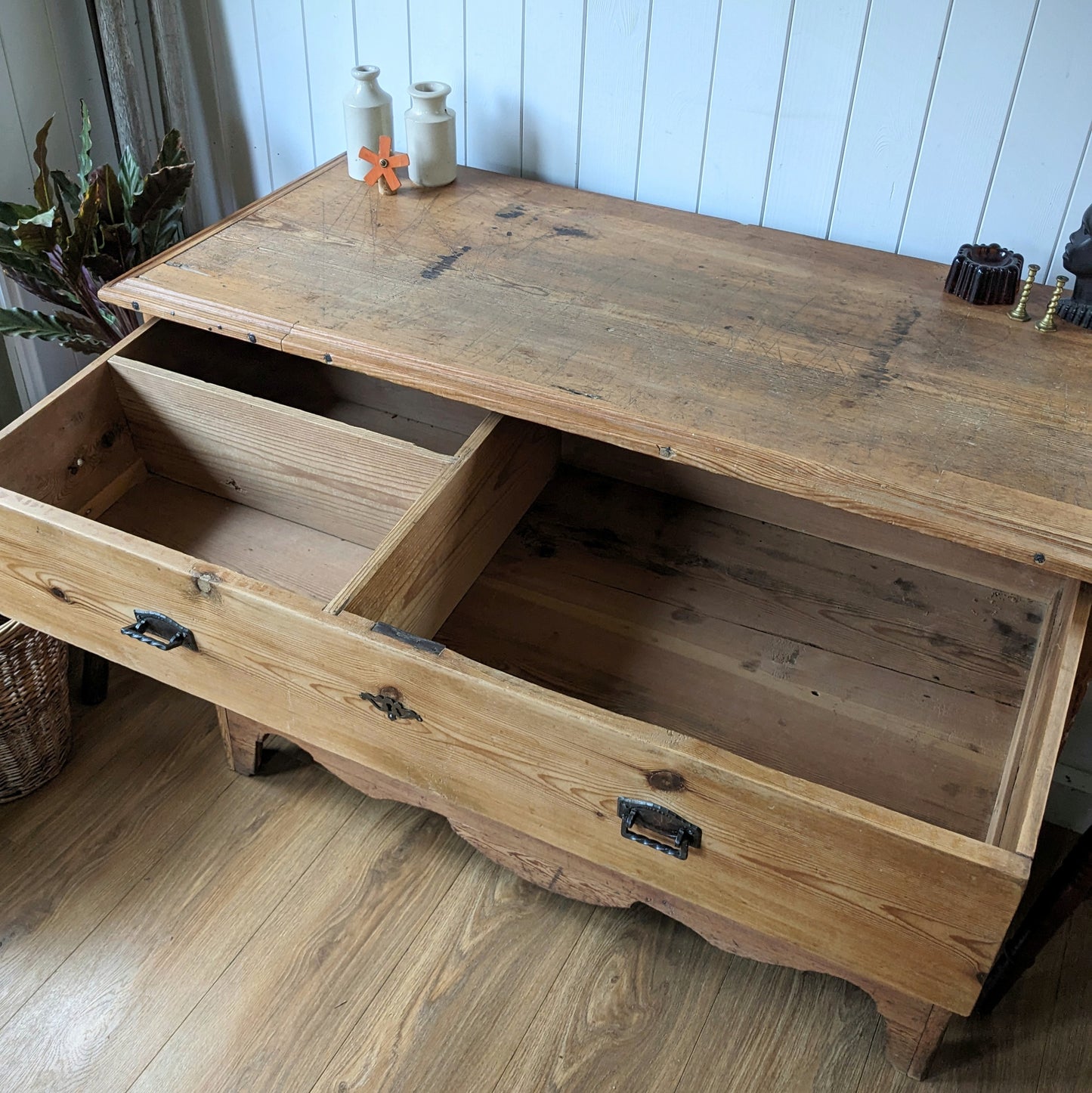 Rustic French Antique Chest of Drawers