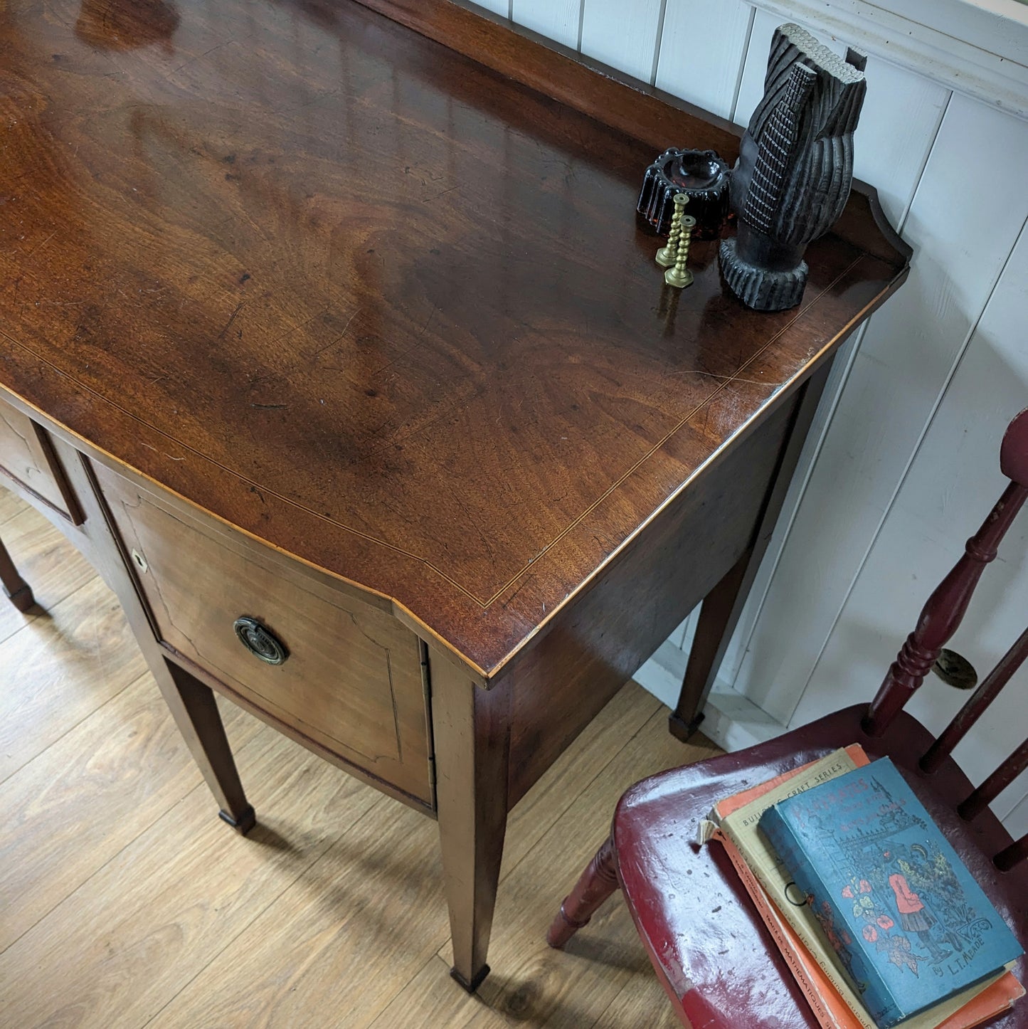 Antique Bow Front Sideboard