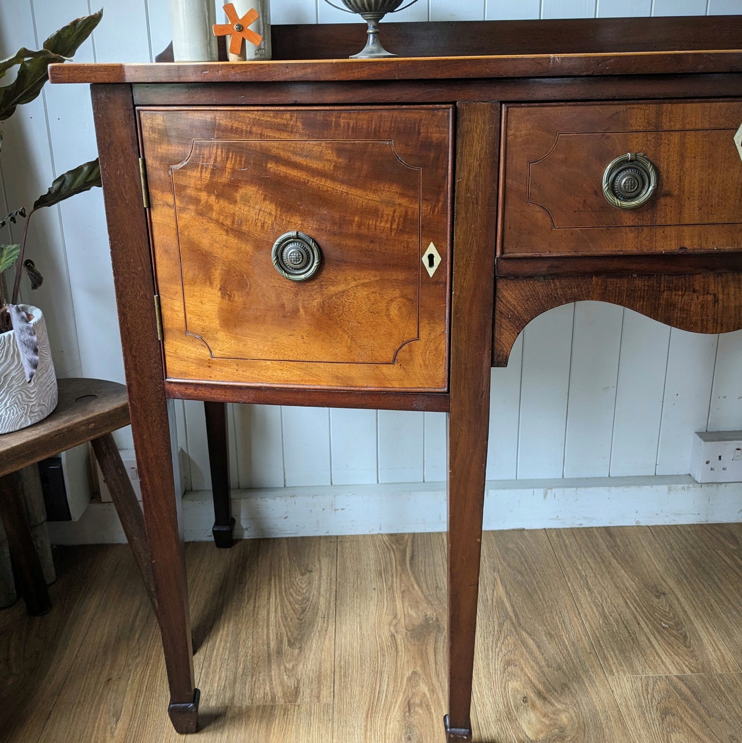 Antique Bow Front Sideboard